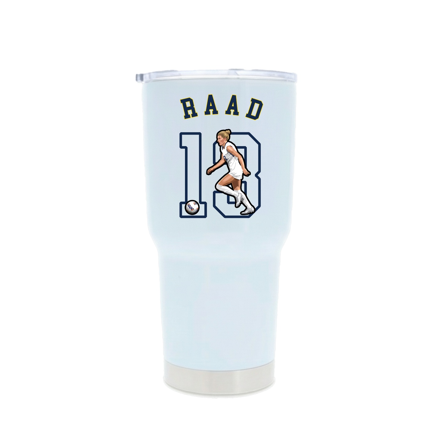 30oz Stainless Steel Tumbler — Shirsey Arch in White