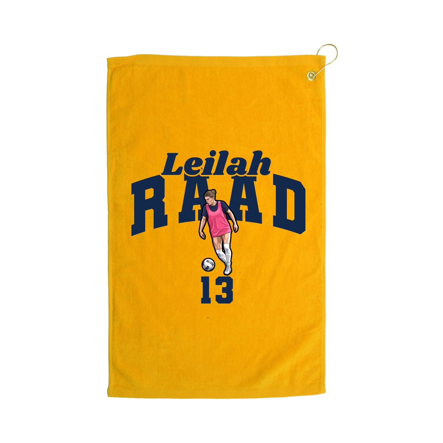 Golf Towel — Signature Arch in Gold