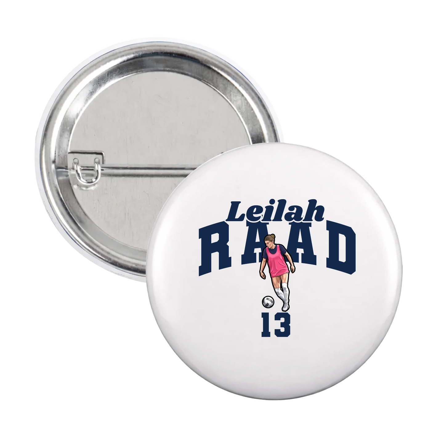 Game Day Button — Signature Arch in White