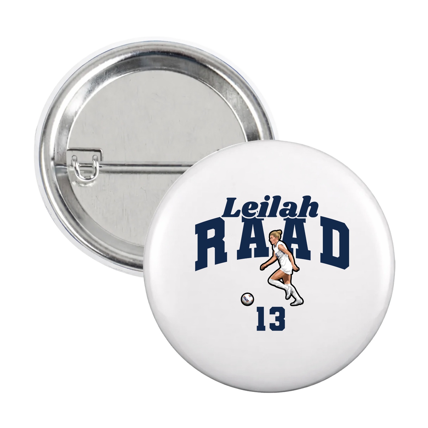 Game Day Button — Signature Arch in White