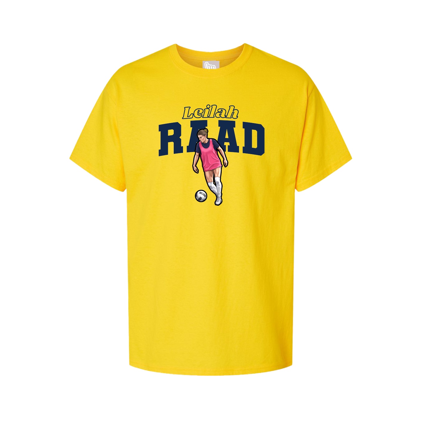 Youth Tee — Name Arch in Gold