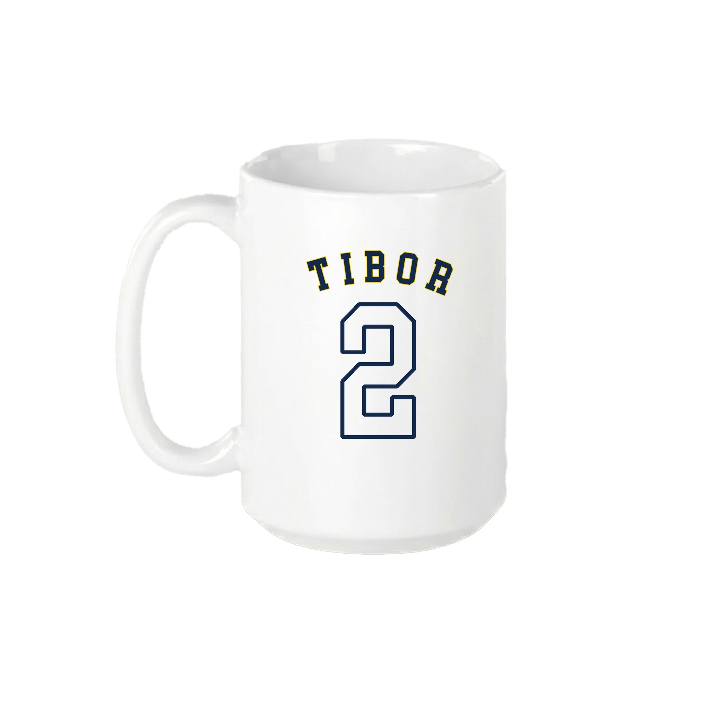 15oz Coffee Mug — Shirsey Arch in White