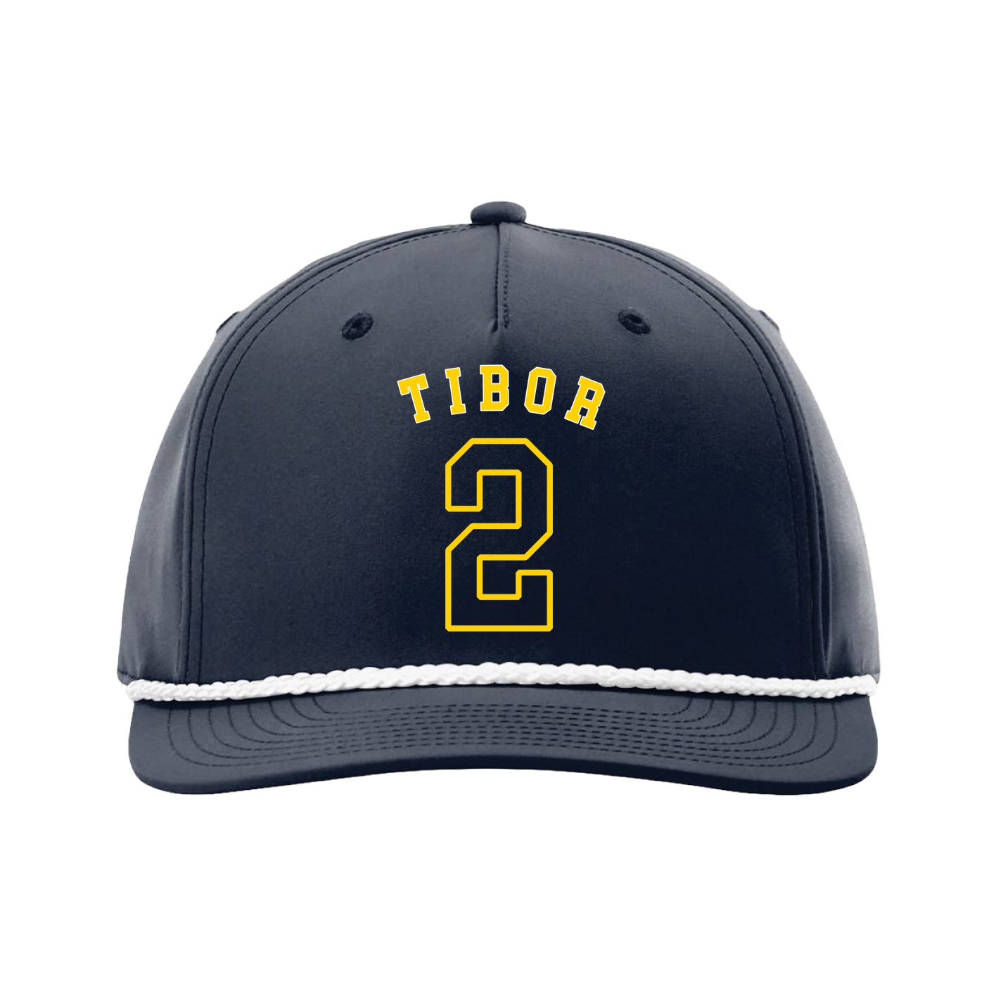 Five-Panel Classic Rope Cap — Shirsey Arch in Navy
