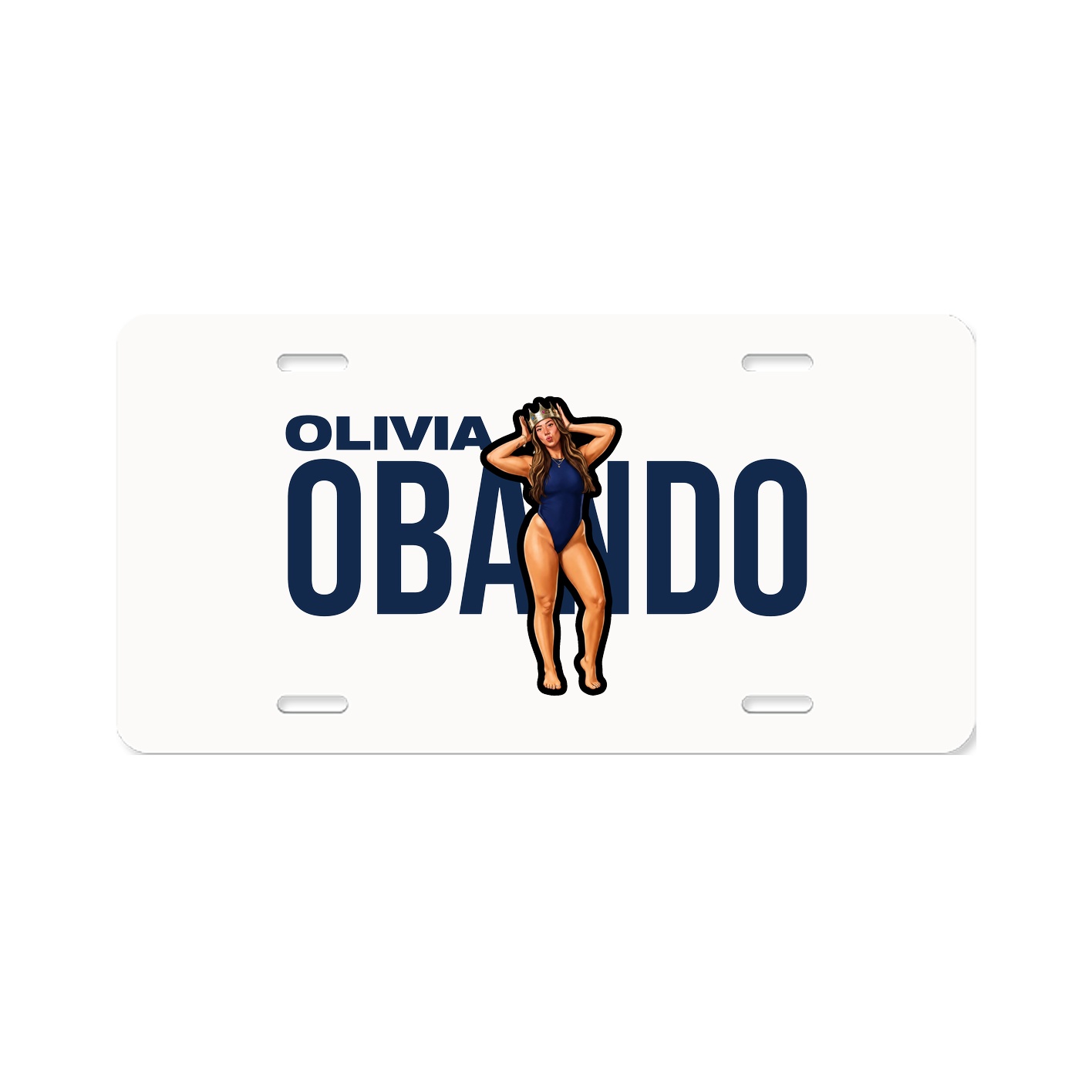 License Plate — Player Name in Classic
