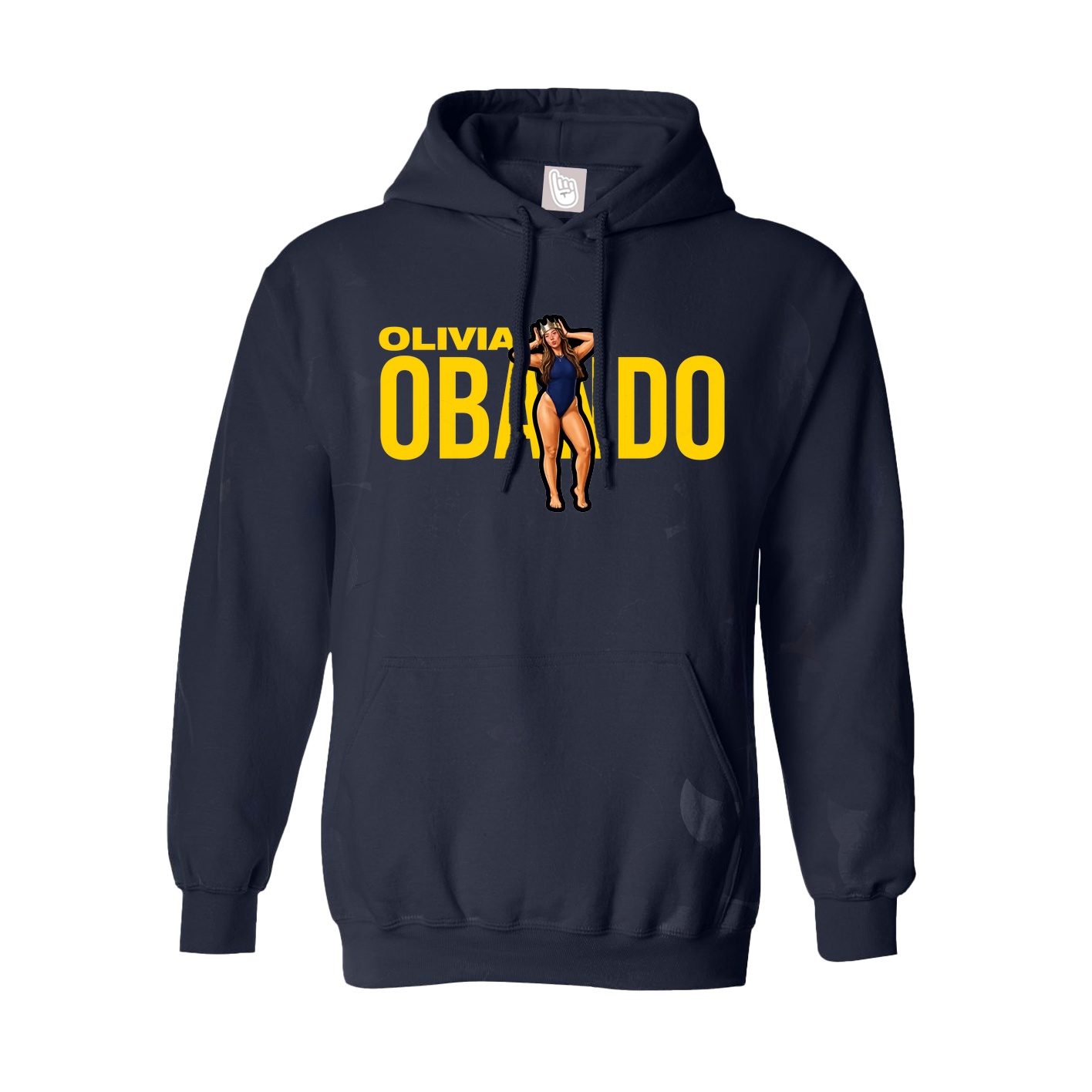Youth Hoodie — Player Name in Navy