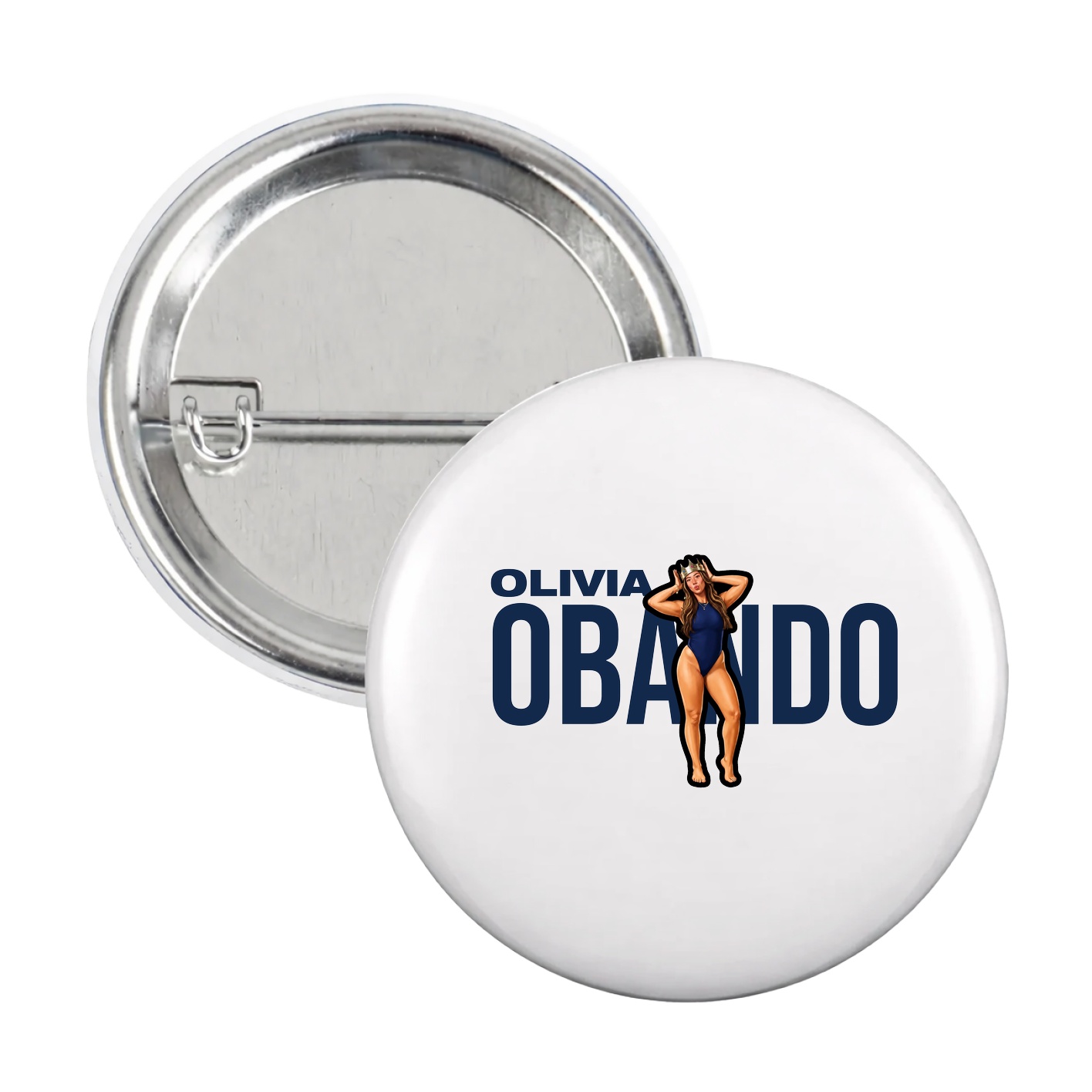 Game Day Button — Player Name in White