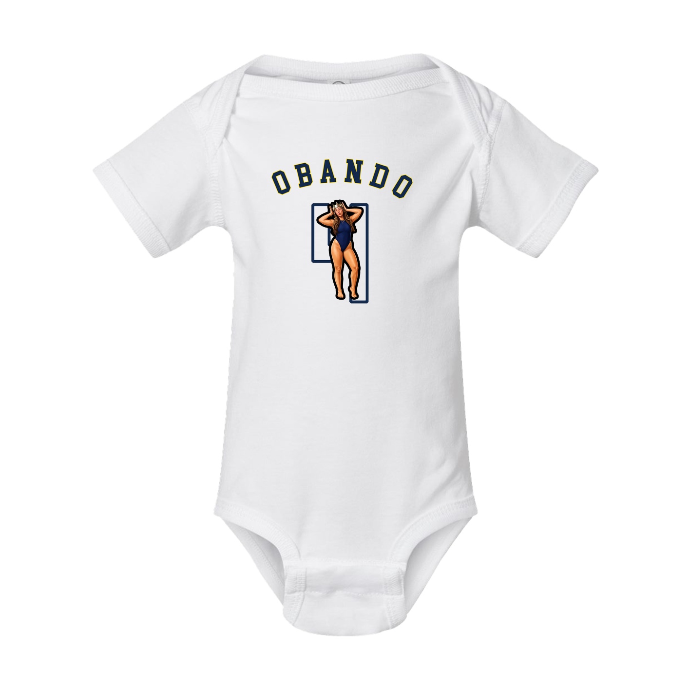 Baby Onesie — Shirsey Arch in White