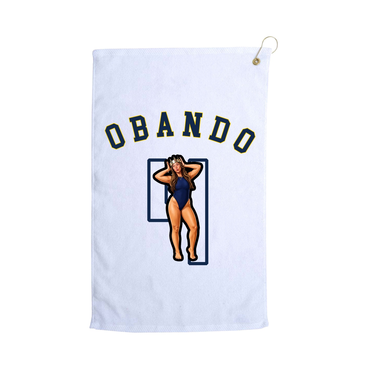 Golf Towel — Shirsey Arch in White