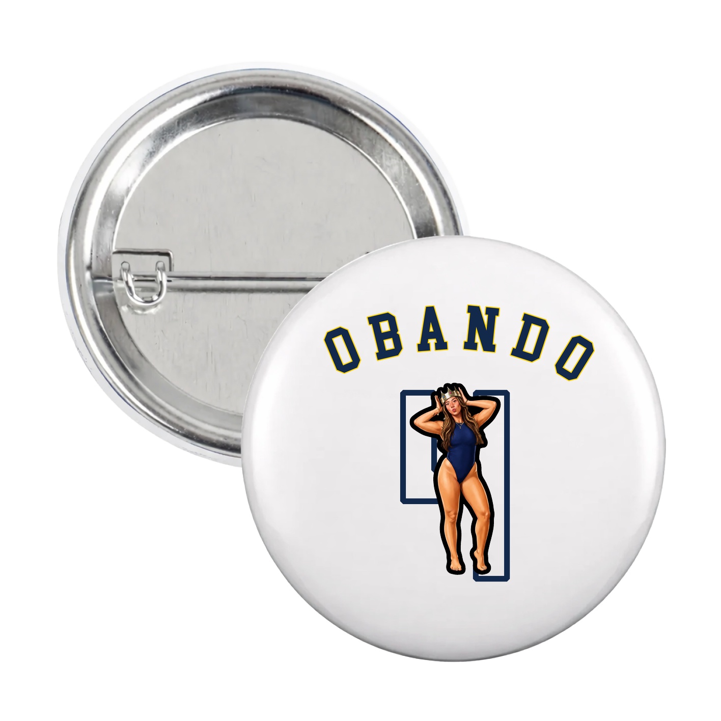 Game Day Button — Shirsey Arch in White