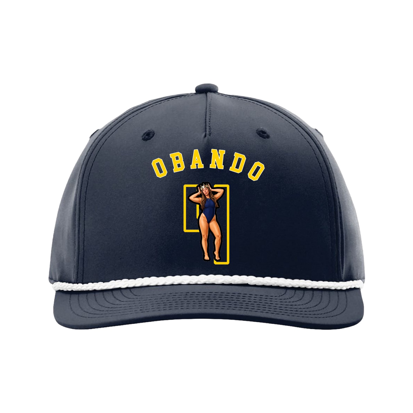 Five-Panel Classic Rope Cap — Shirsey Arch in Navy