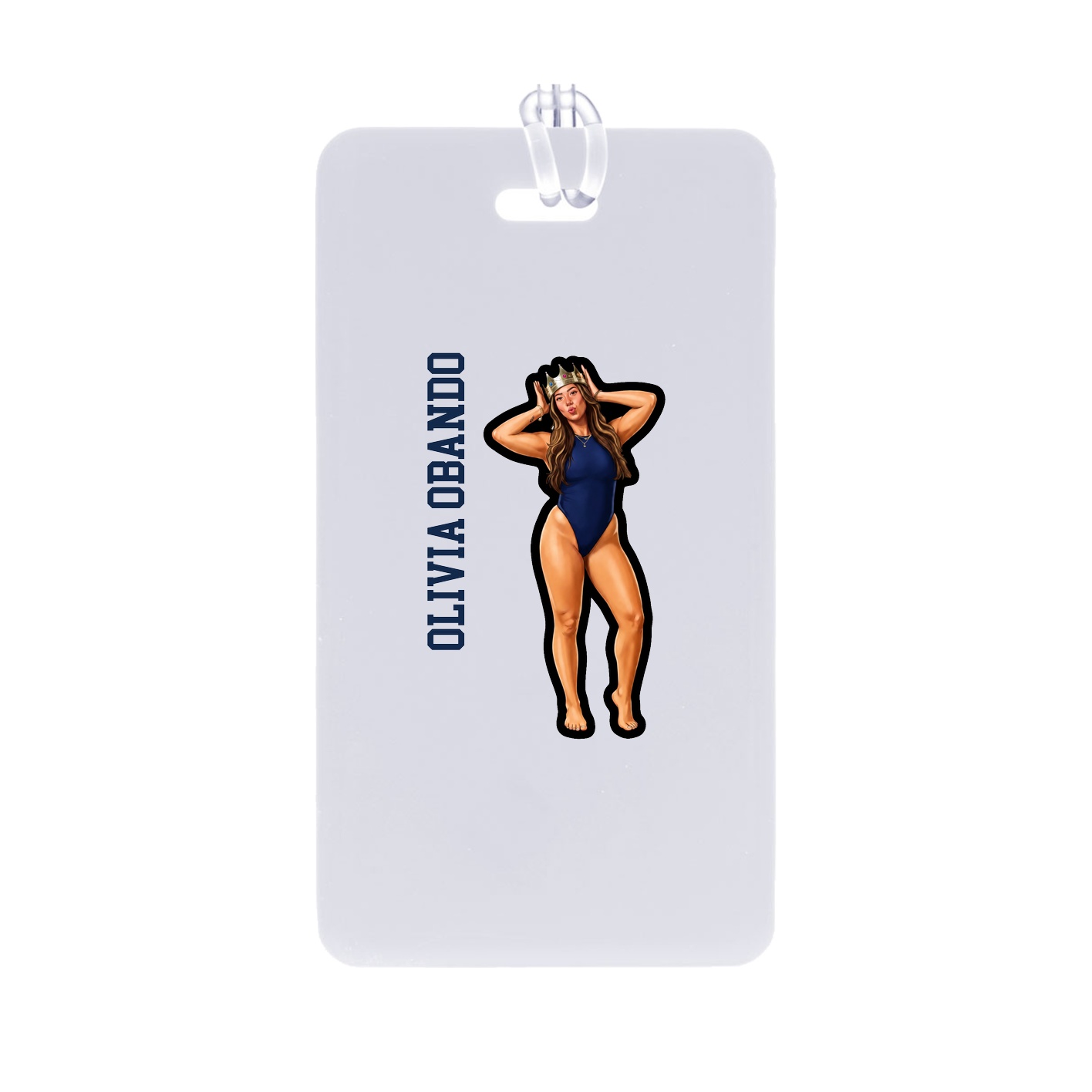 Bag Tag — Name Vertical in Classic