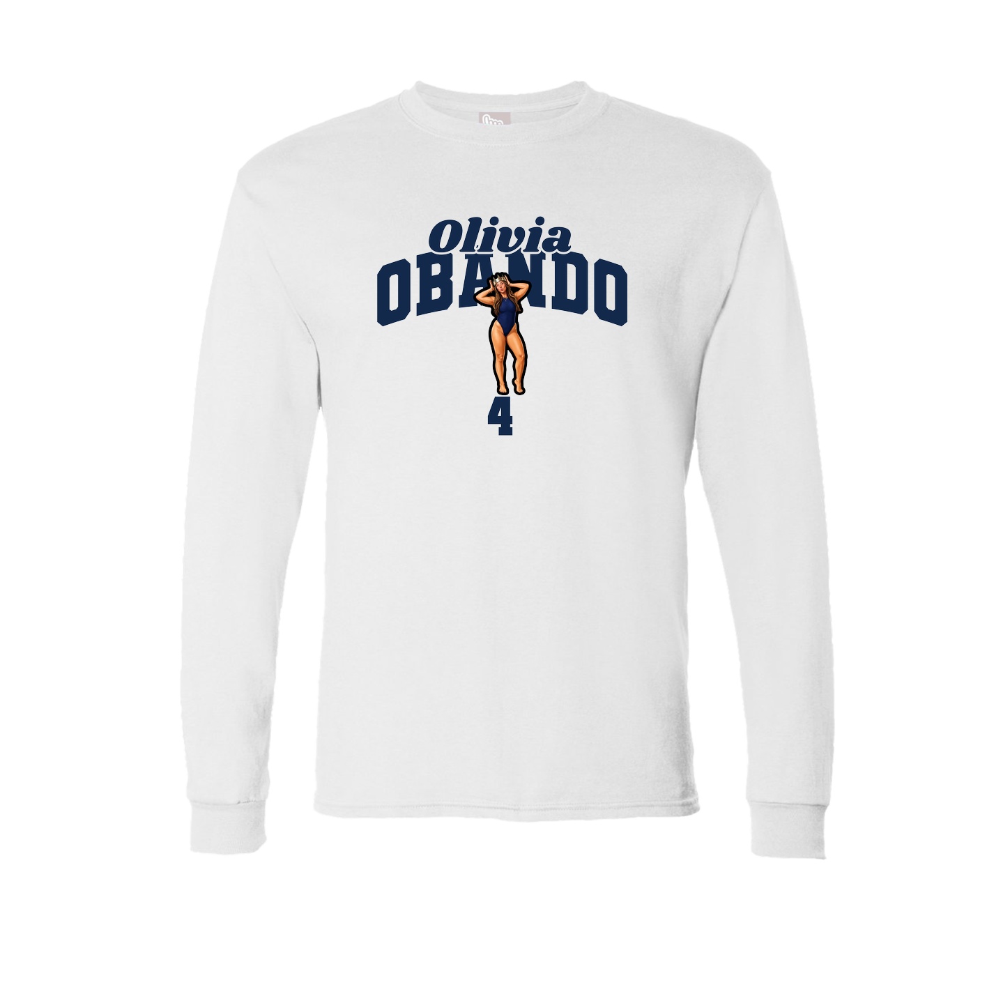 Long Sleeve Tee — Signature Arch in White