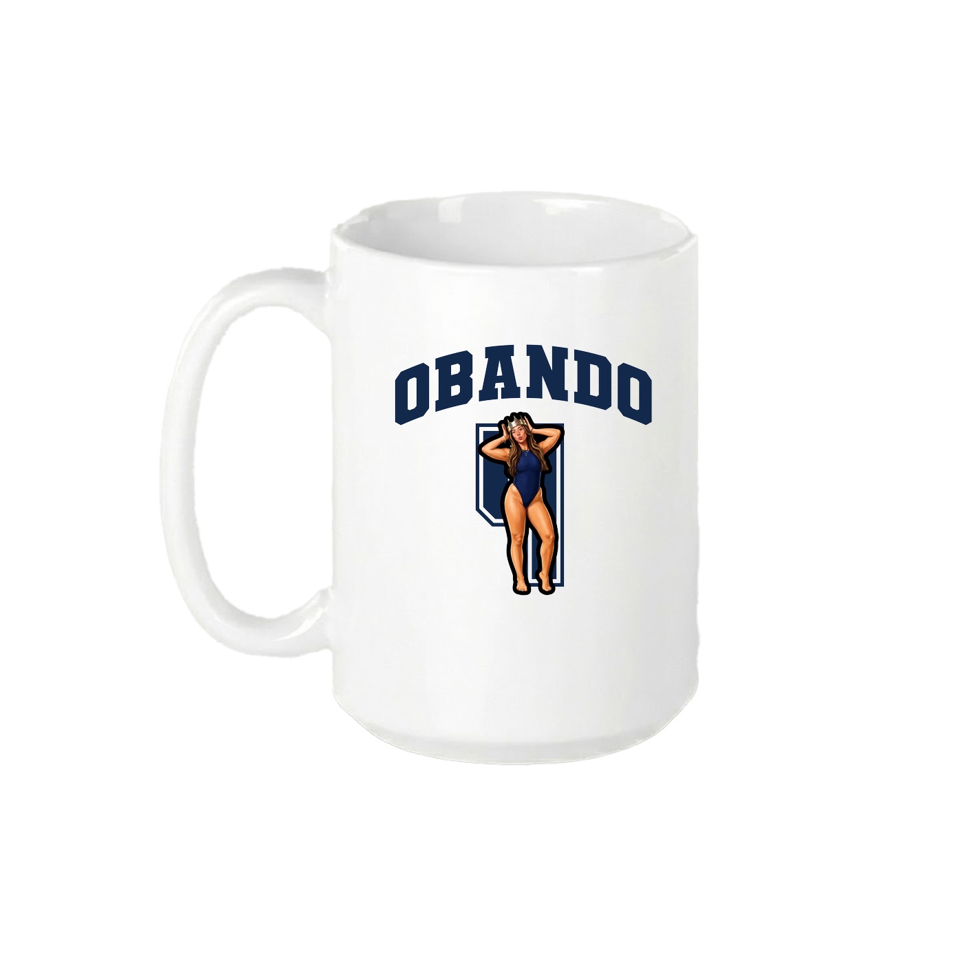 15oz Coffee Mug — Number in White