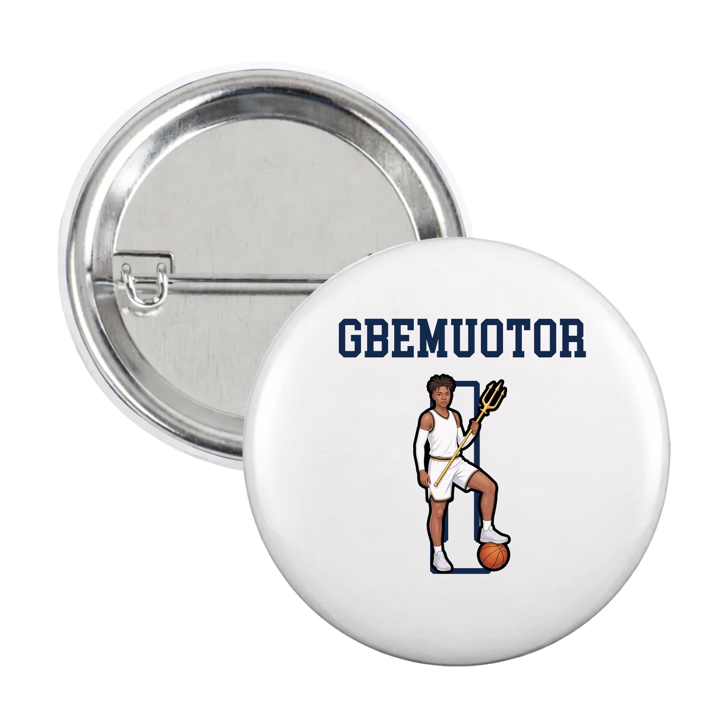 Game Day Button — Shirsey in White