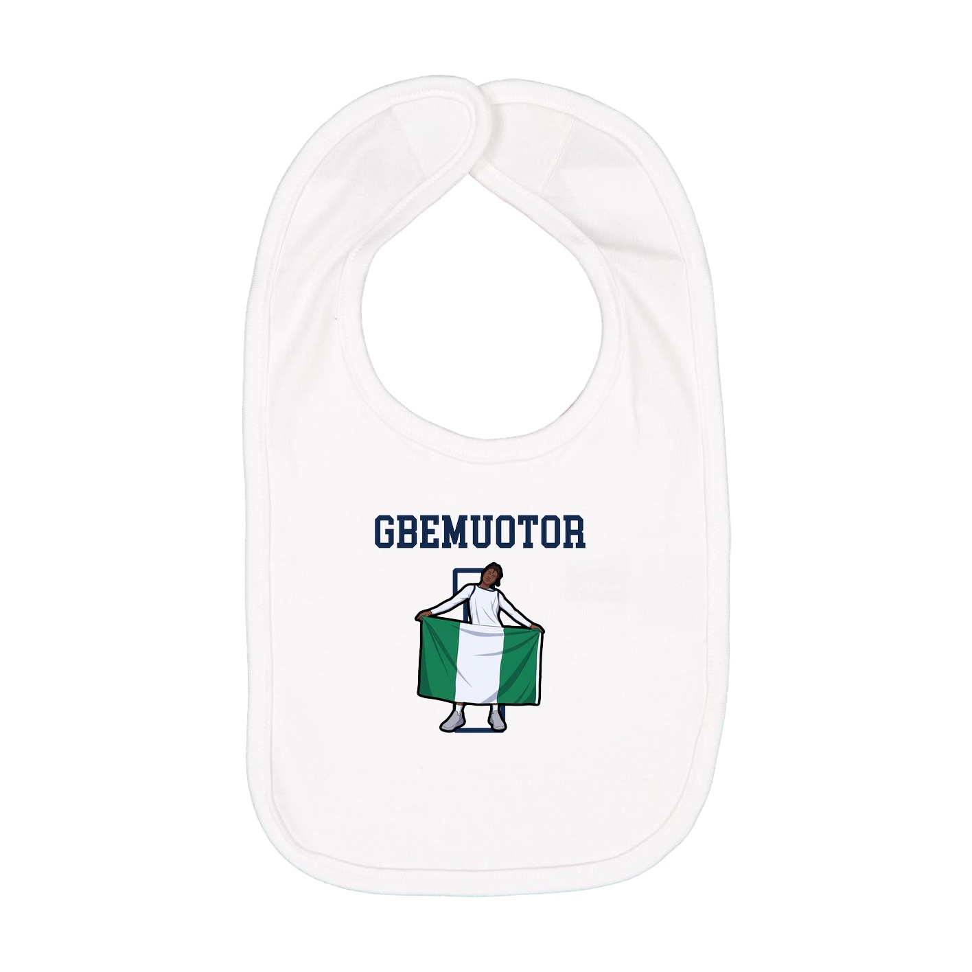 Infant Bib — Shirsey in White