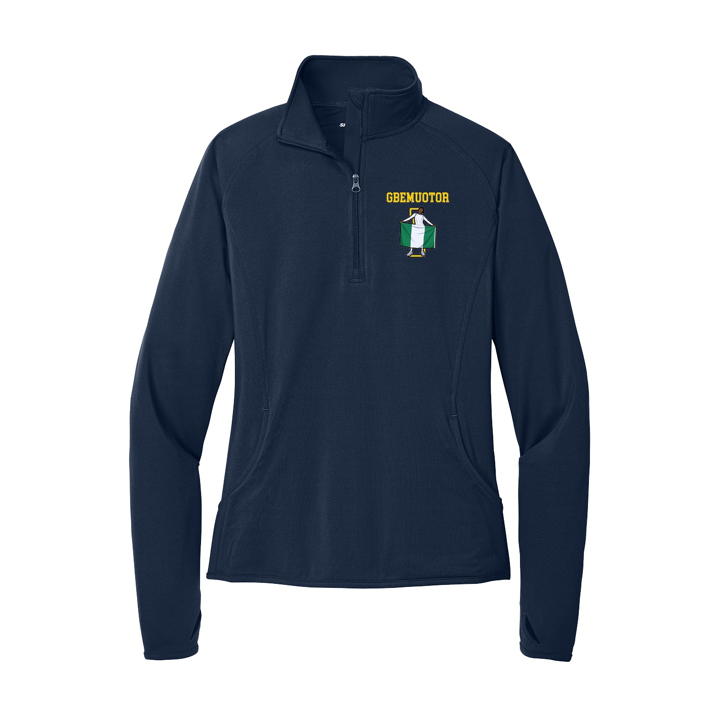 Women's Q-Zip Pullover — Shirsey in Navy