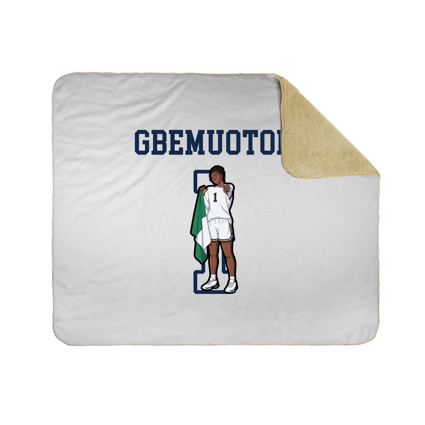 Throw Blanket — Shirsey in White