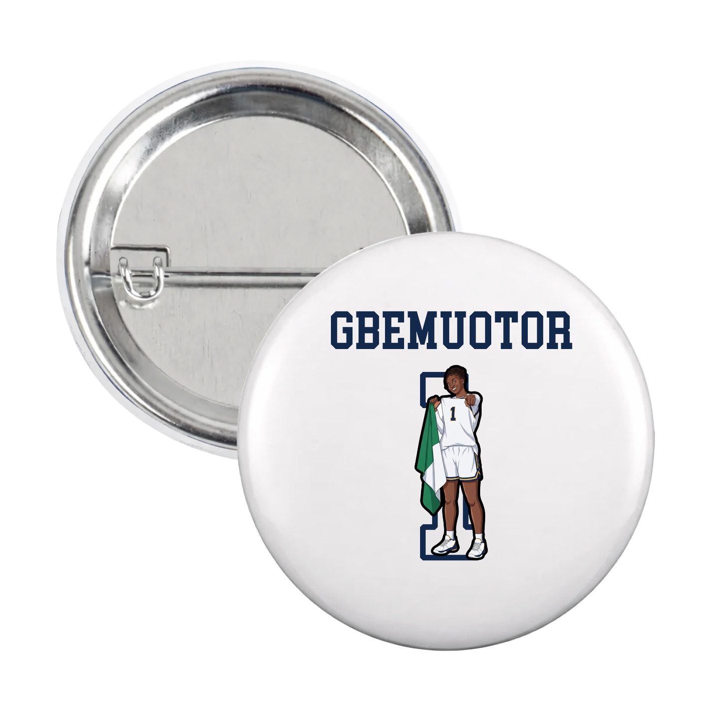 Game Day Button — Shirsey in White