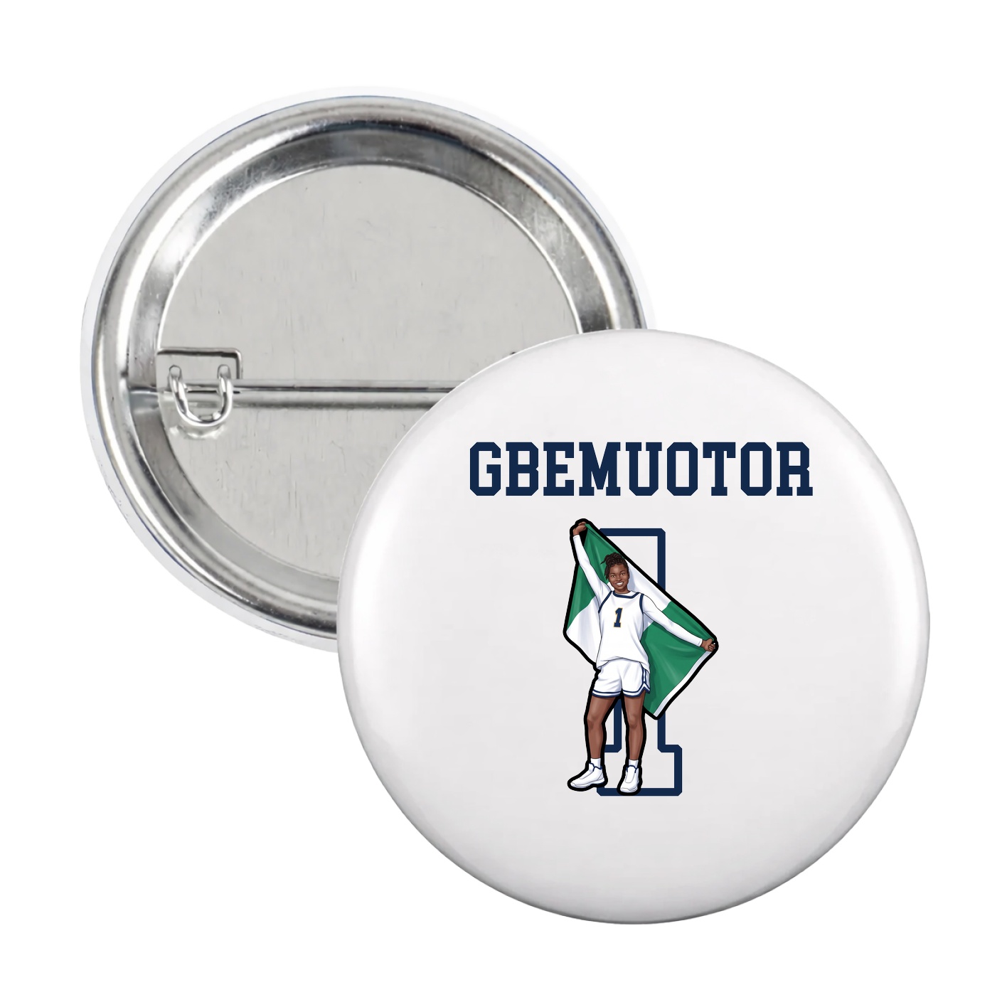Game Day Button — Shirsey in White