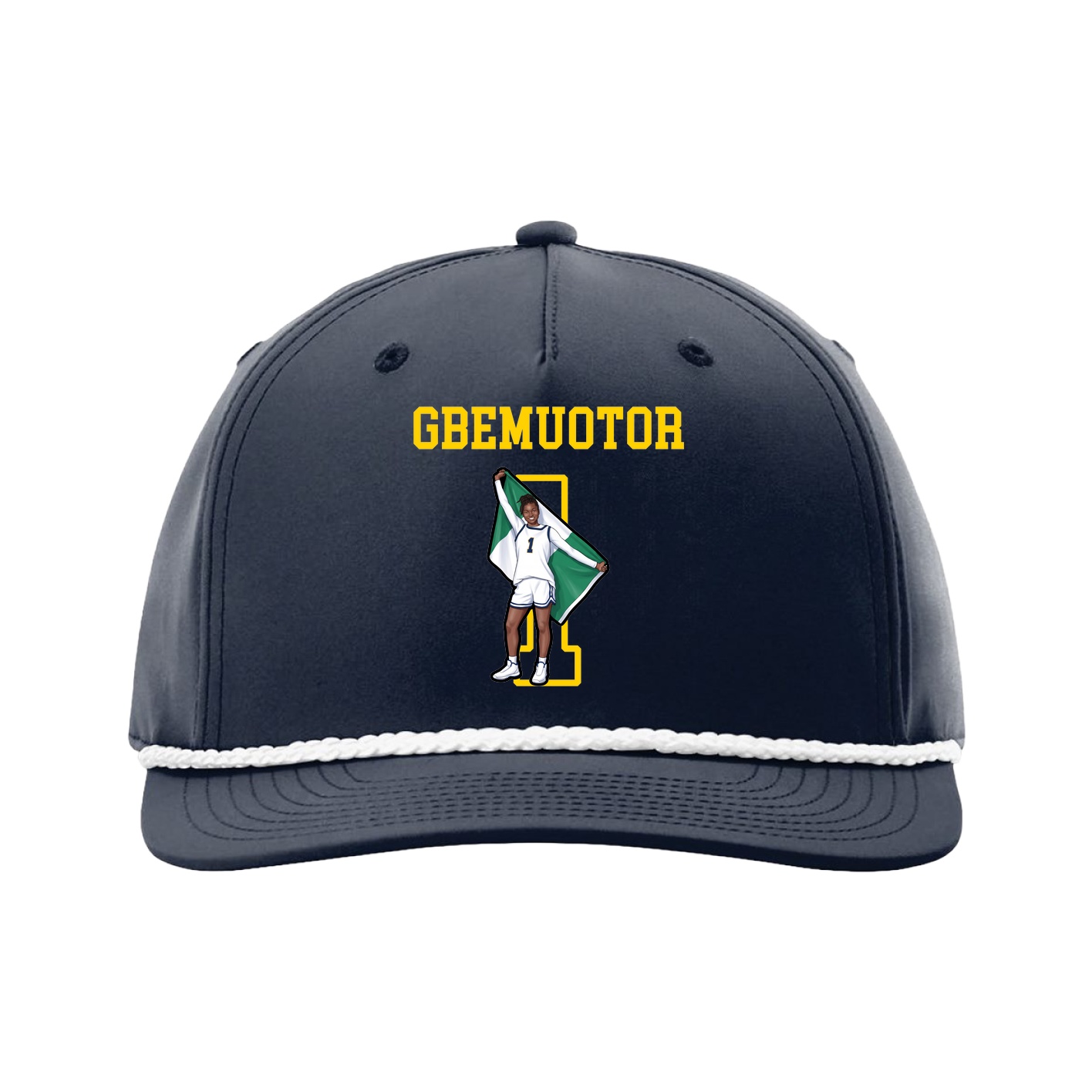 Five-Panel Classic Rope Cap — Shirsey in Navy