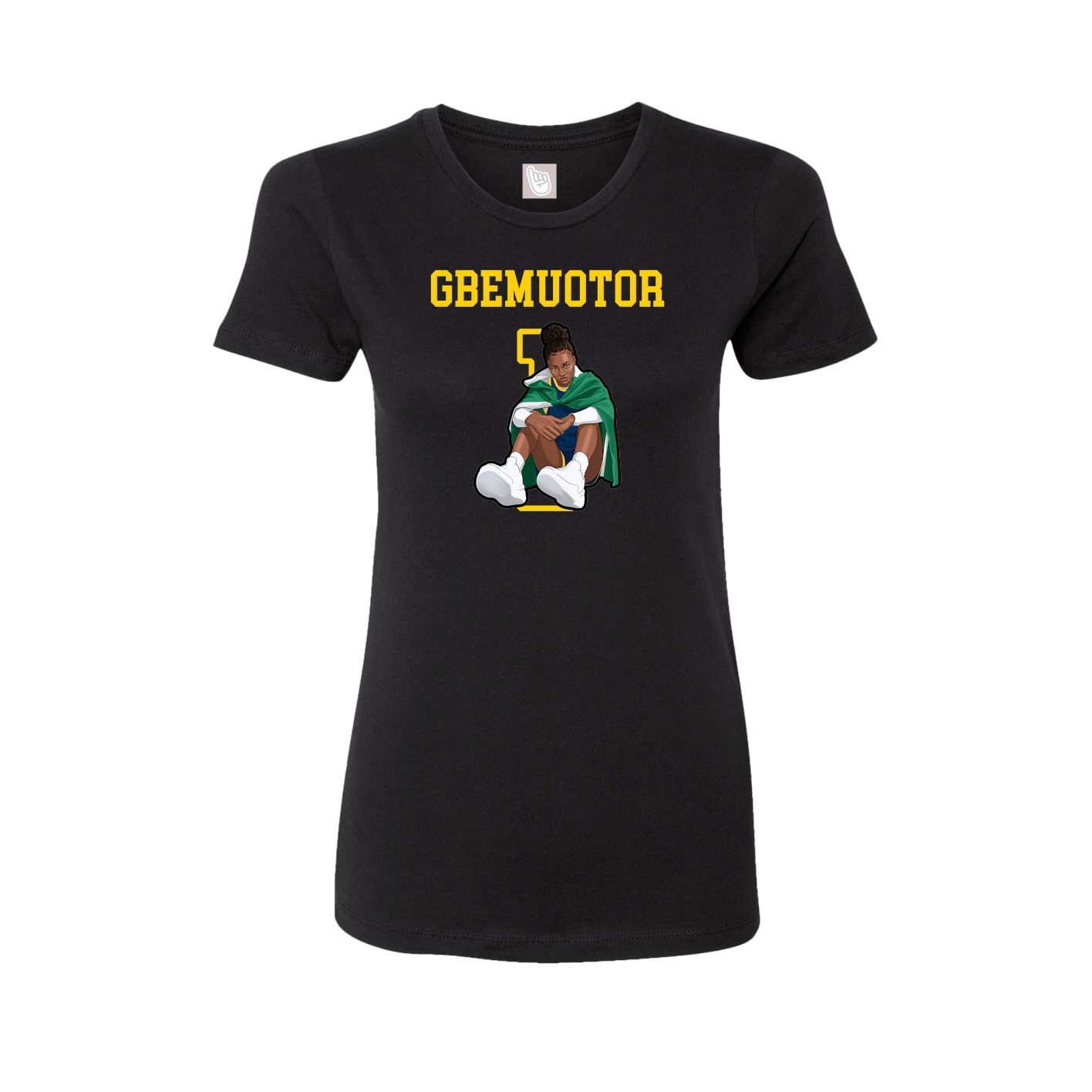 Fitted Women's Tee — Shirsey in Black