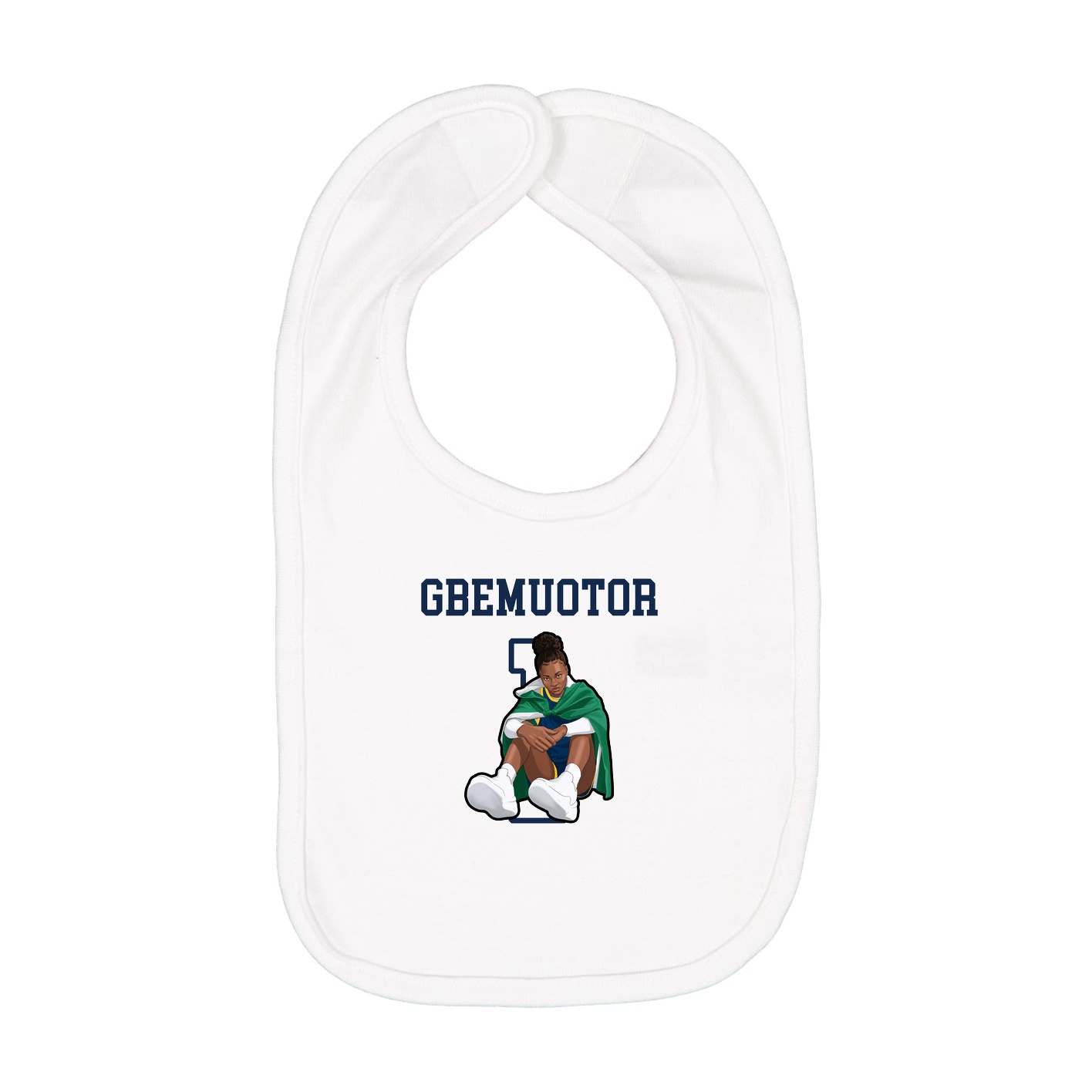 Infant Bib — Shirsey in White