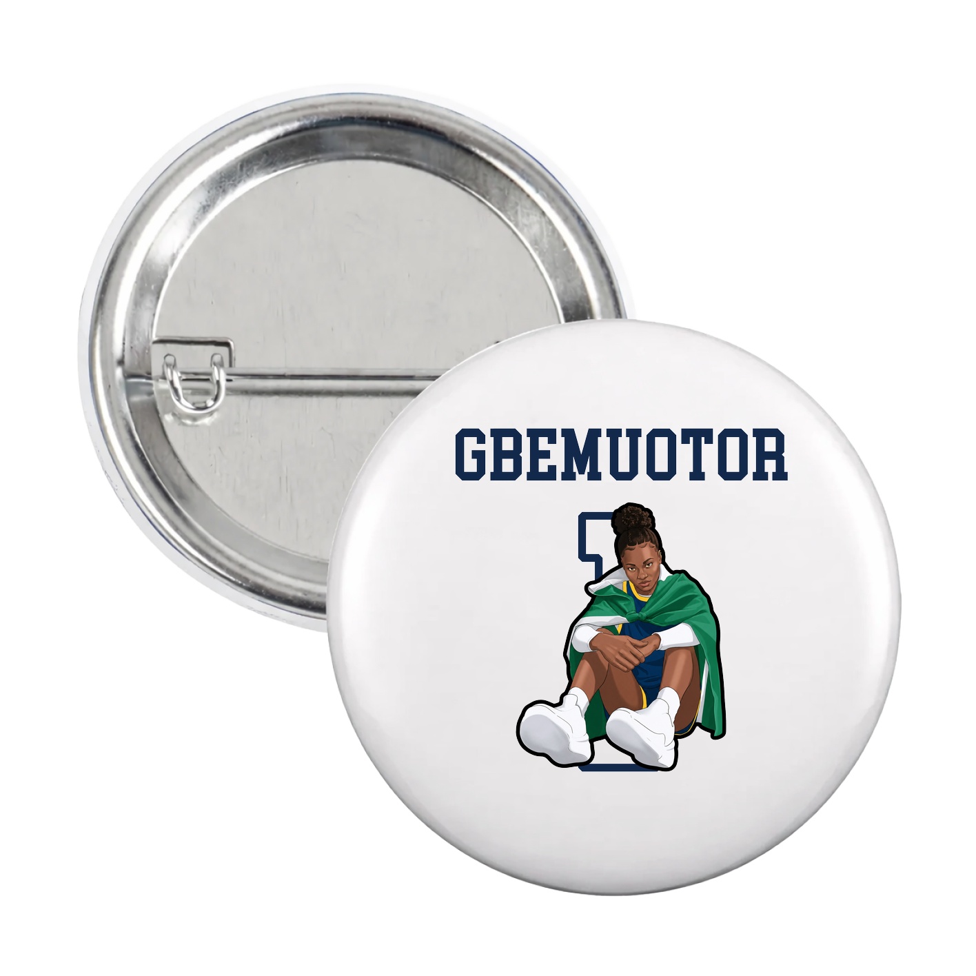 Game Day Button — Shirsey in White