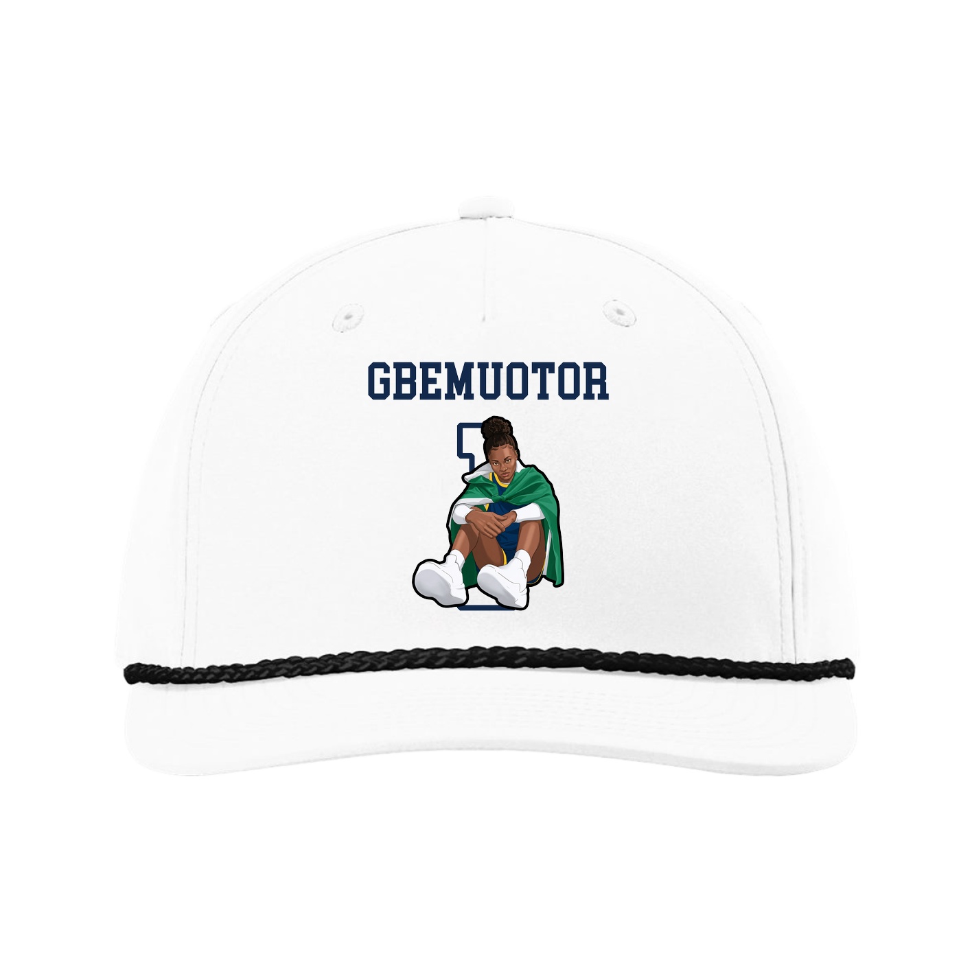 Five-Panel Classic Rope Cap — Shirsey in White