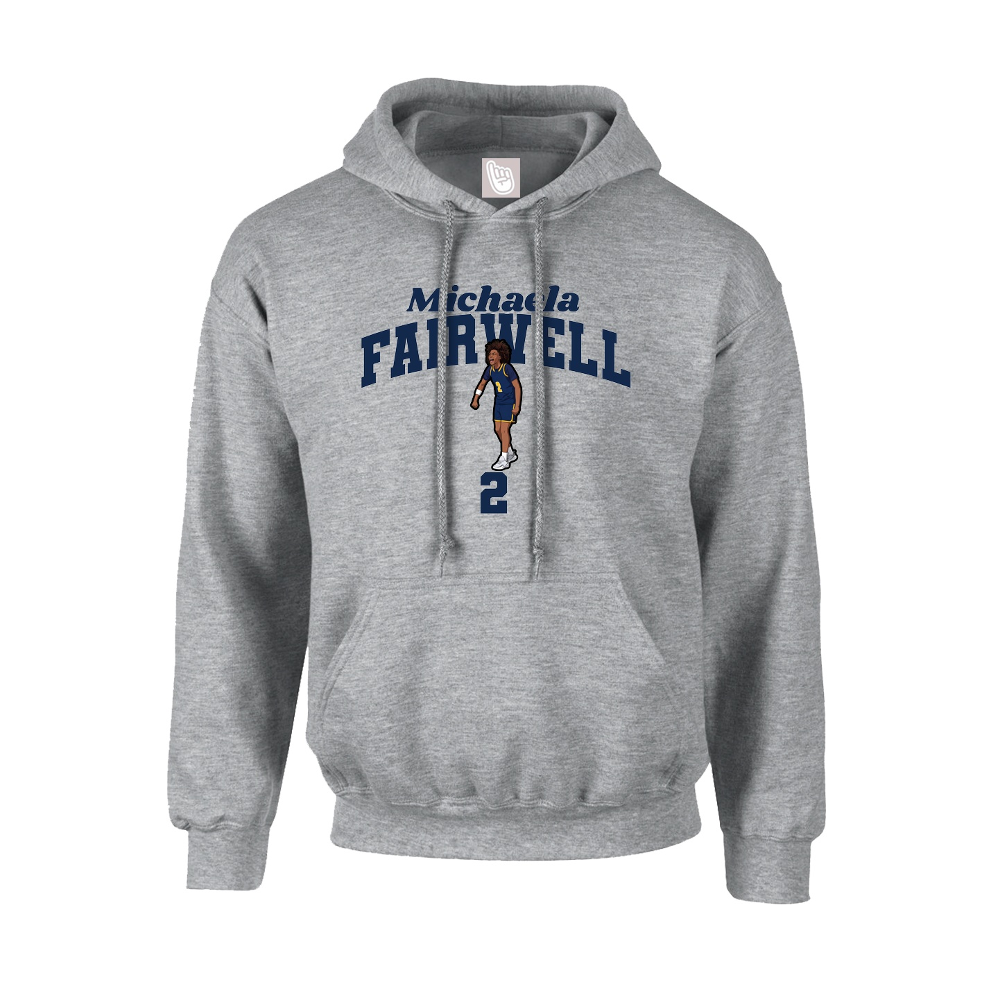 Youth Hoodie — Signature Arch in Grey