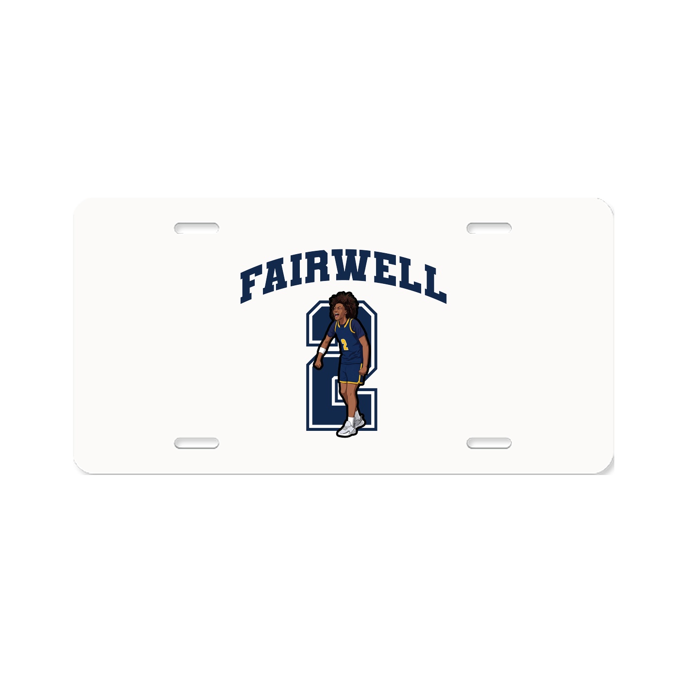 License Plate — Number in Classic