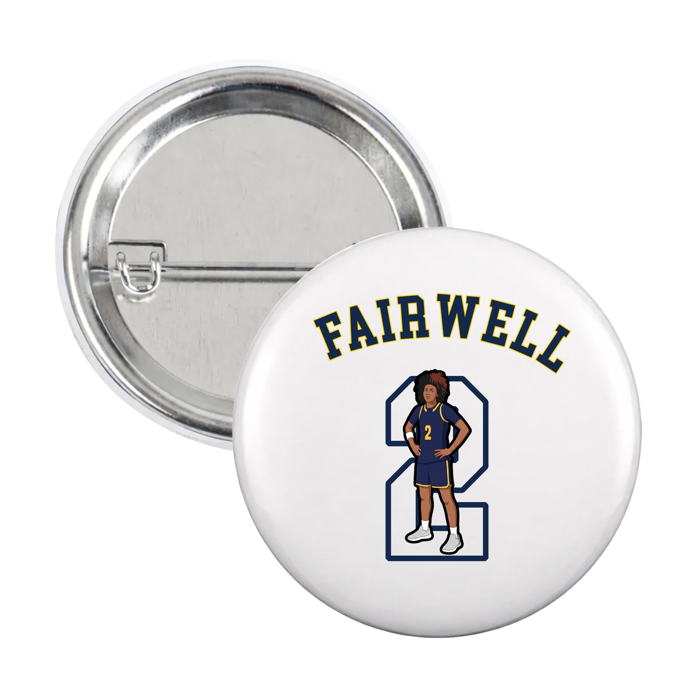 Game Day Button — Shirsey Arch in White