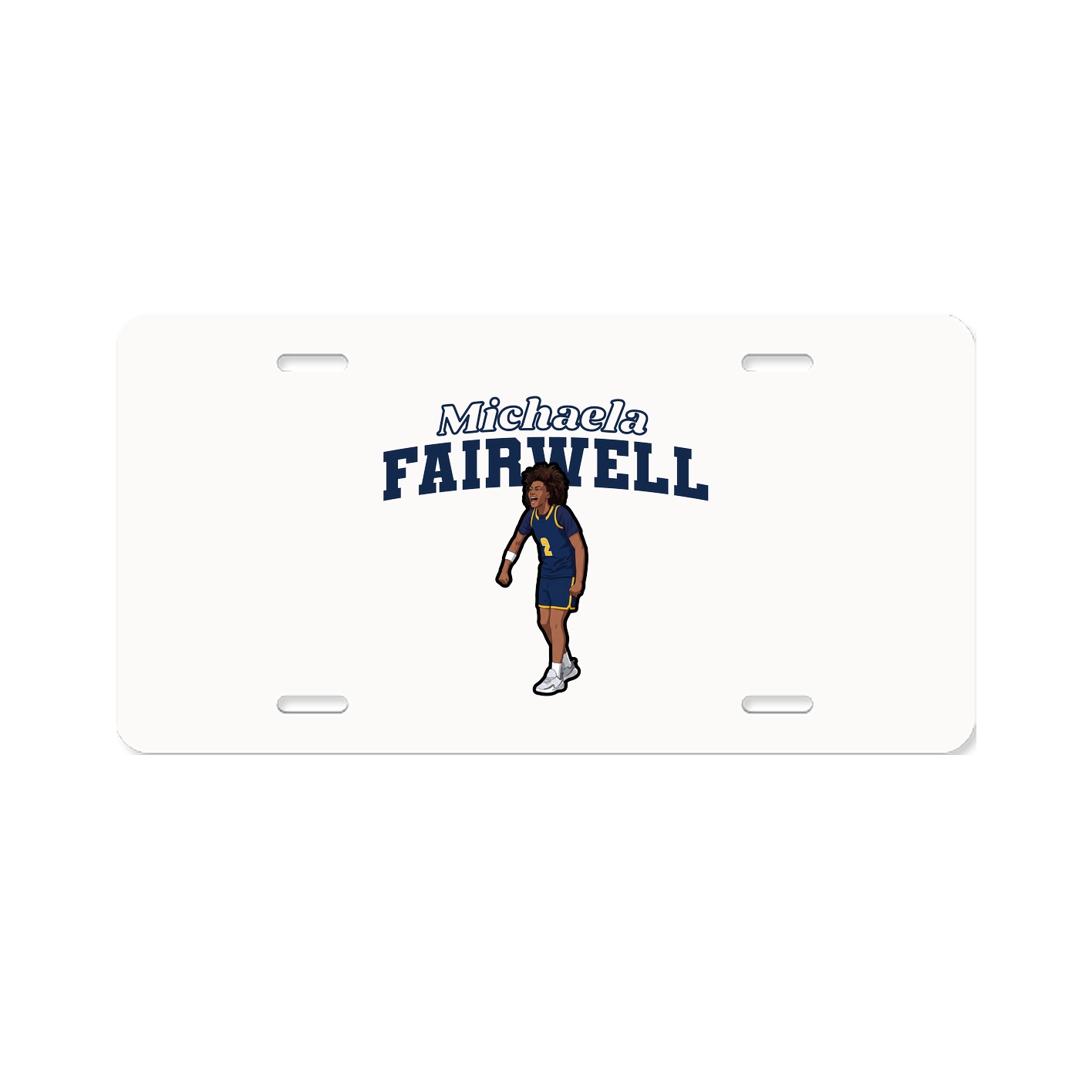 License Plate — Name Arch in Classic