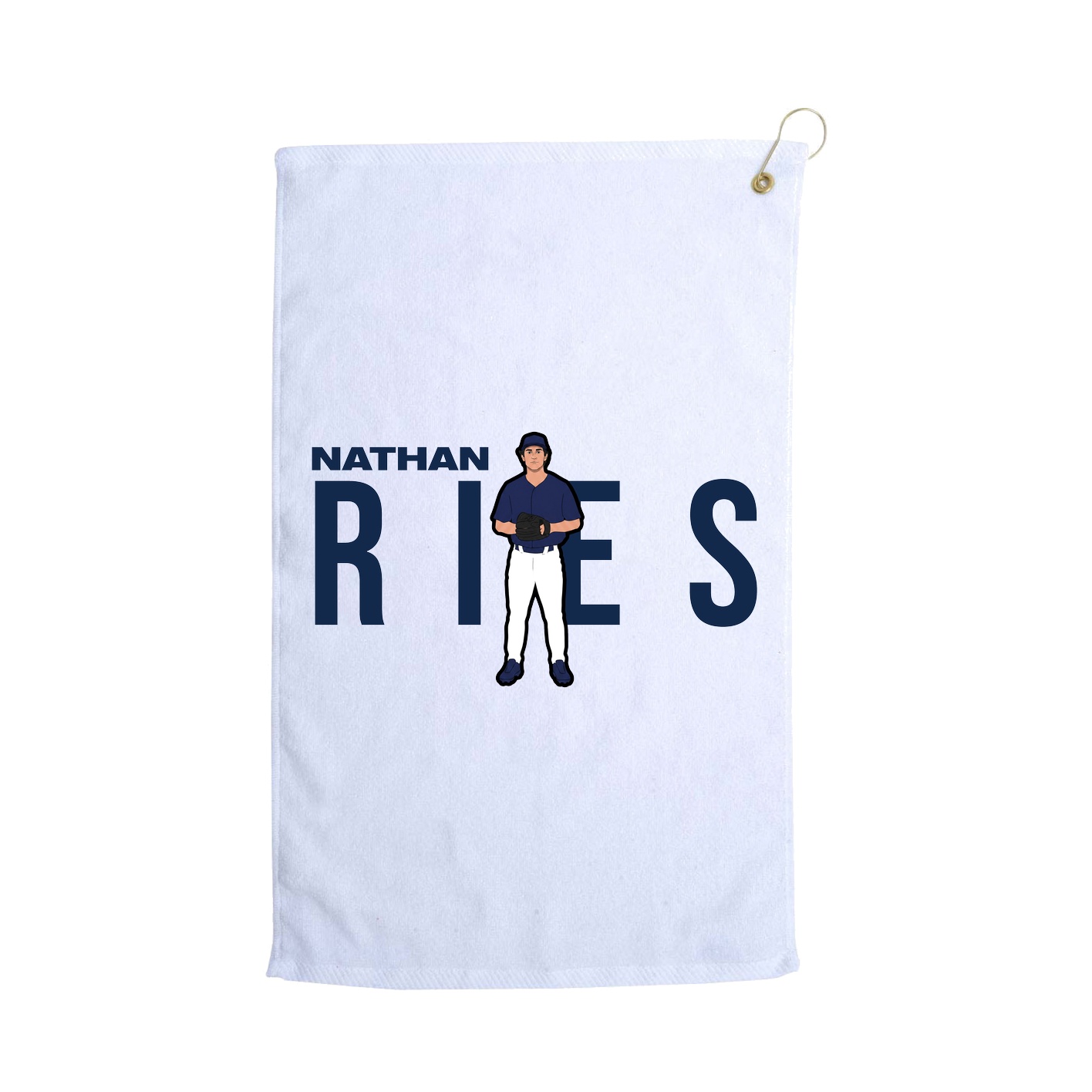 Golf Towel — Player Name in White