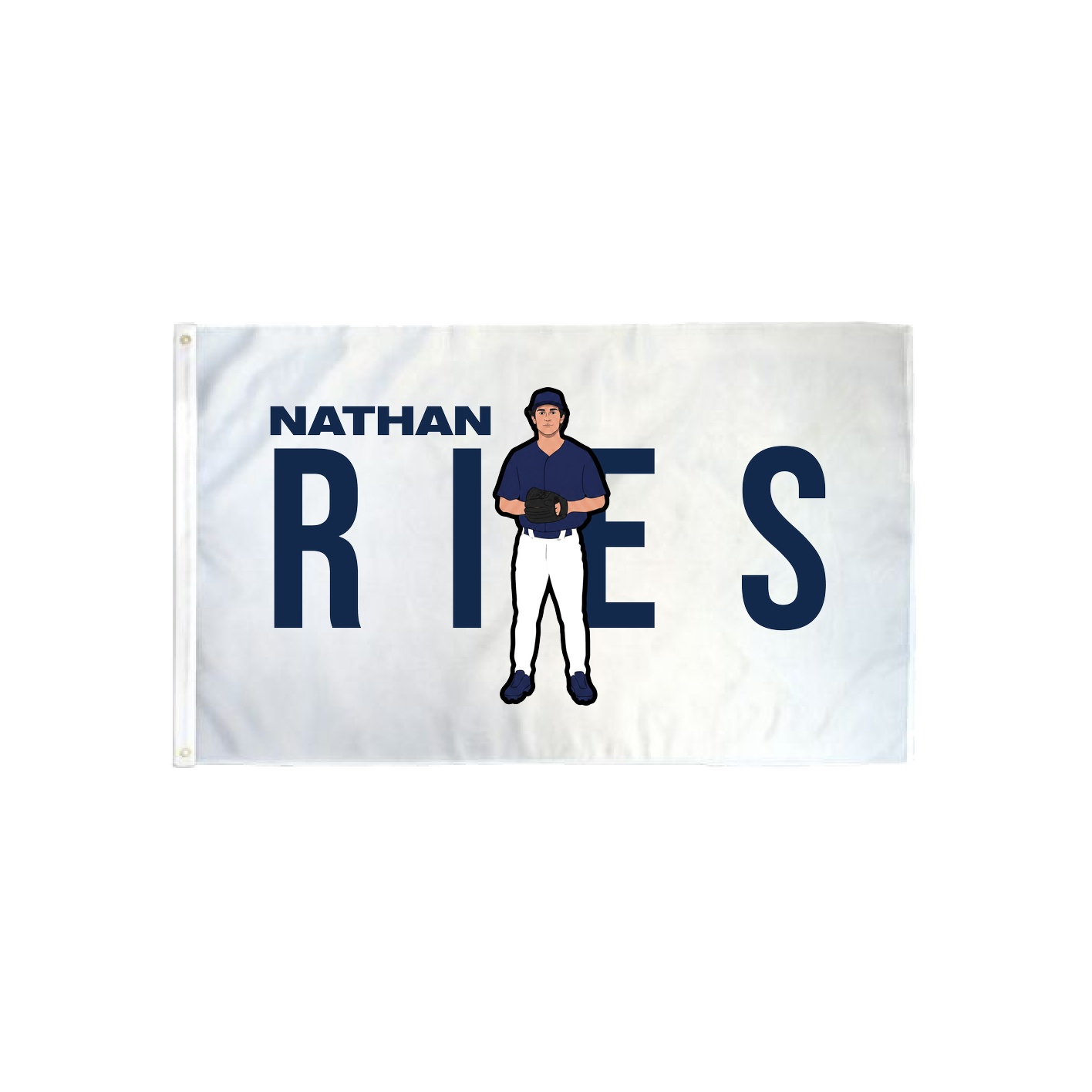 3x5 Flag — Player Name in Classic