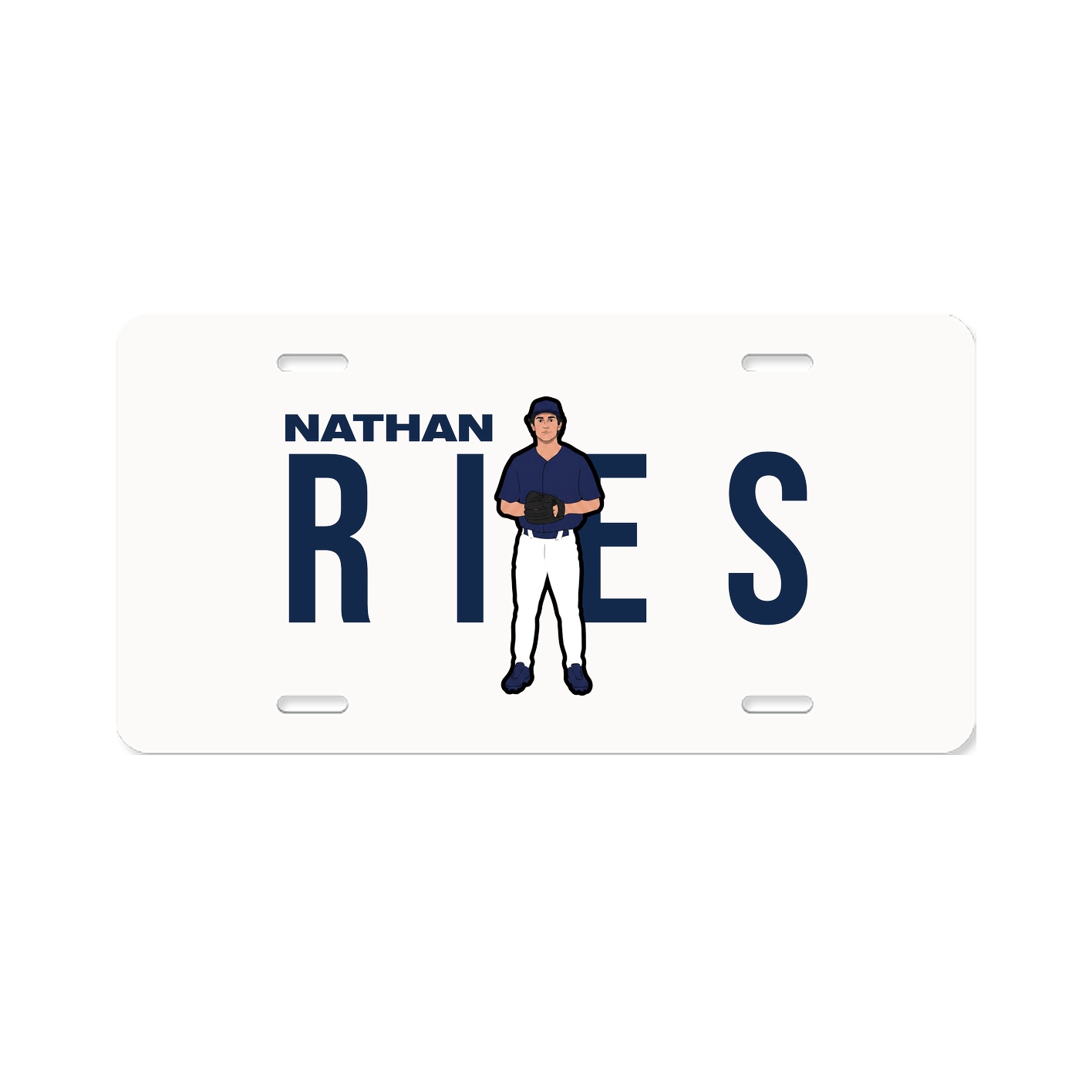 License Plate — Player Name in Classic