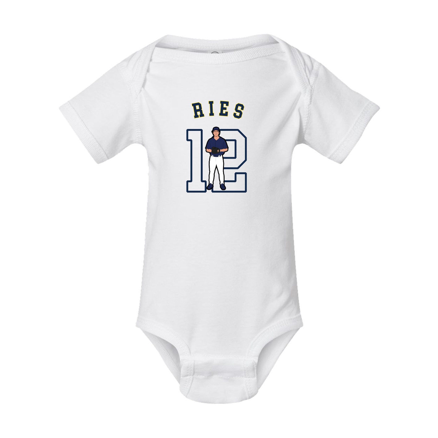 Baby Onesie — Shirsey Arch in White