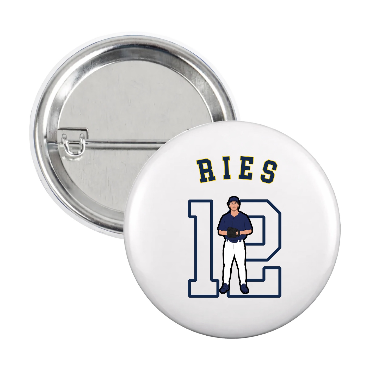 Game Day Button — Shirsey Arch in White