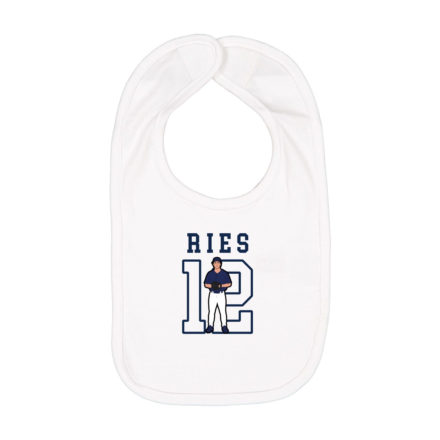 Infant Bib — Shirsey in White