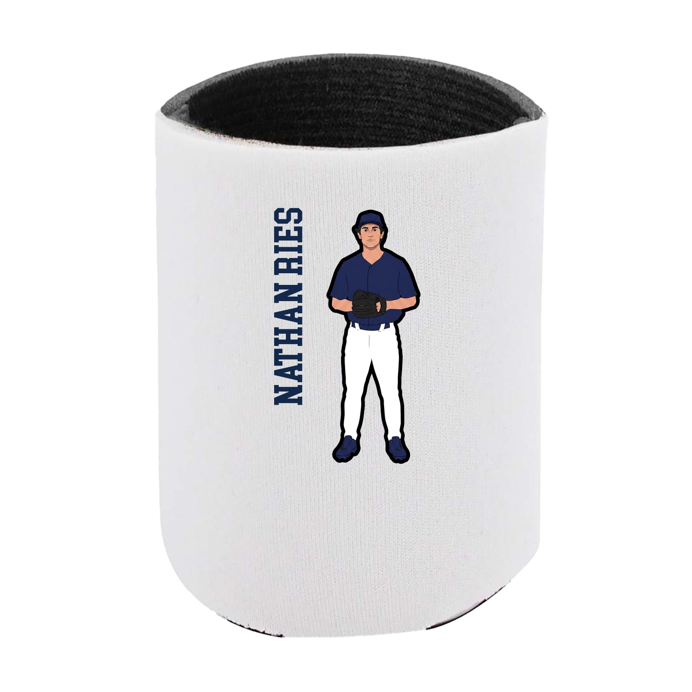 Can Holder — Name Vertical in White