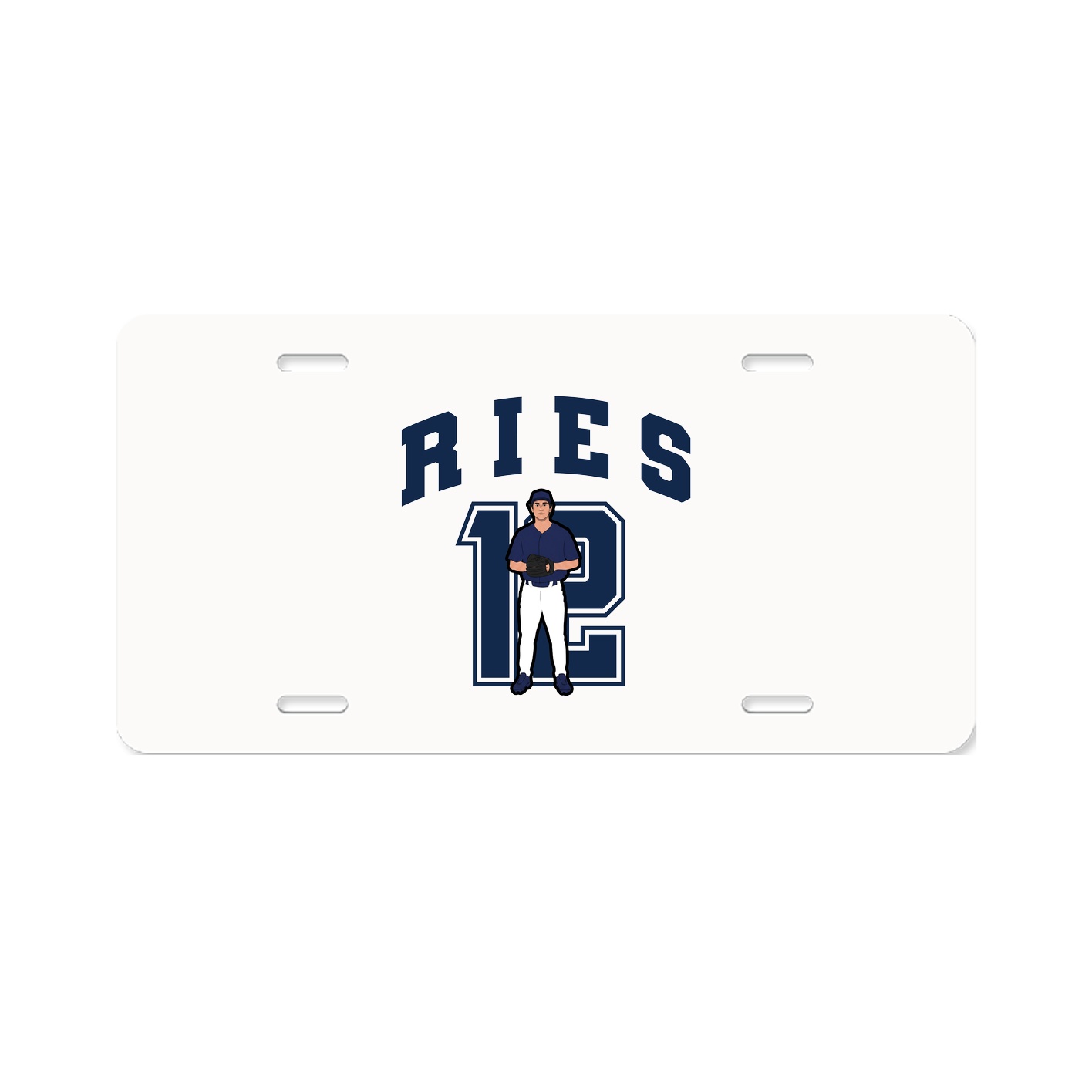 License Plate — Number in Classic