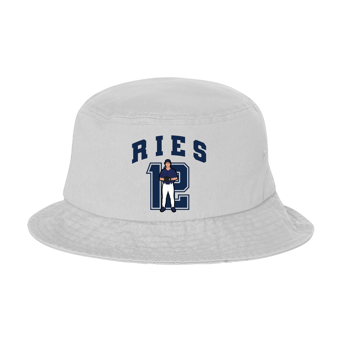 Bucket Cap — Number in White