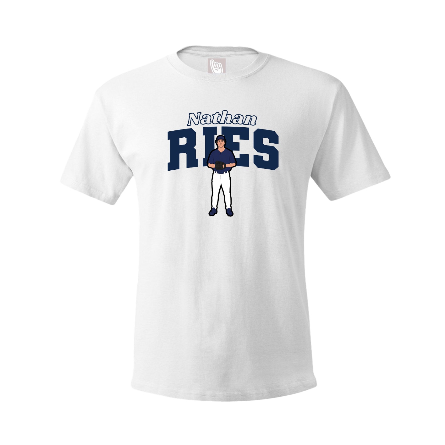 Tee — Name Arch in White