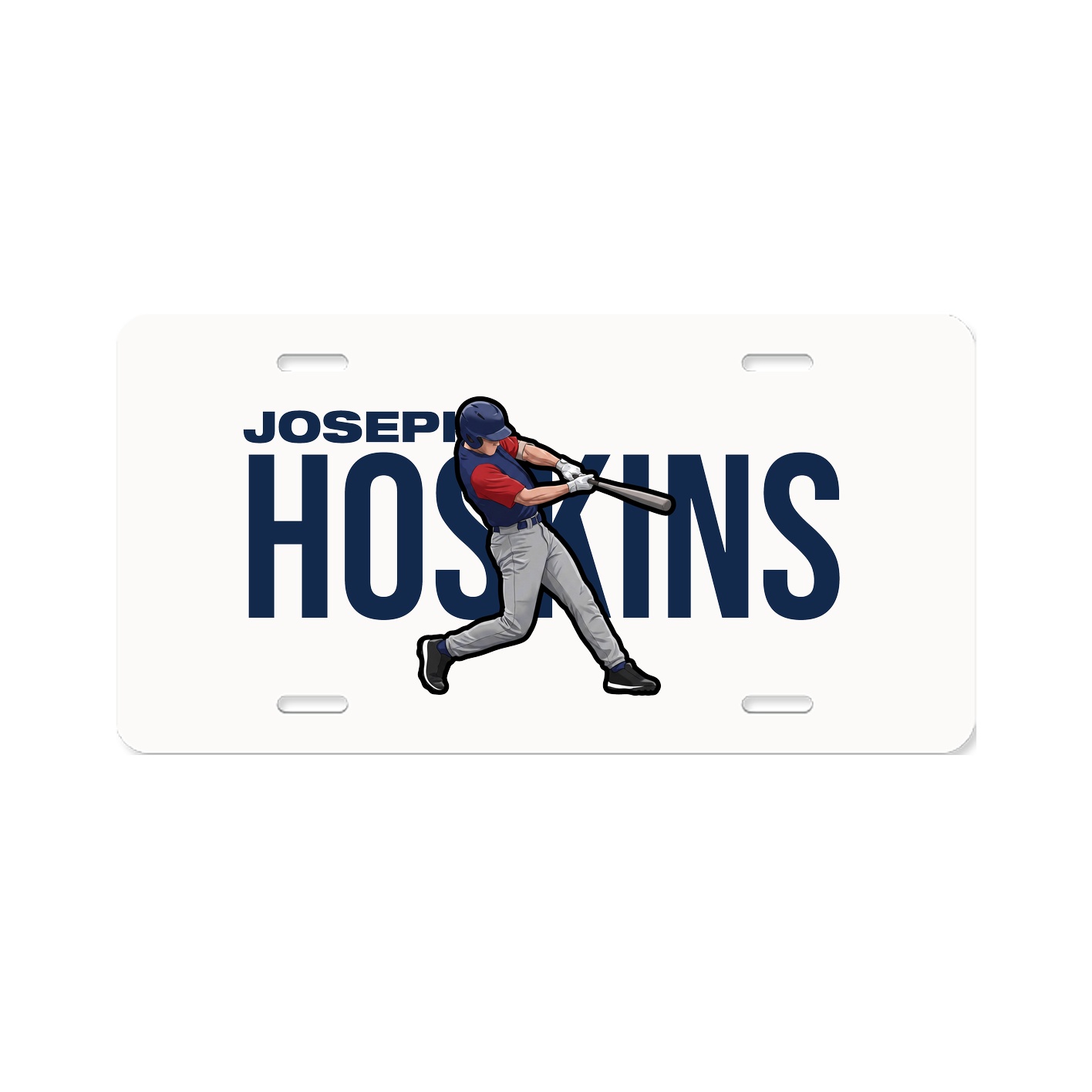 License Plate — Player Name in Classic