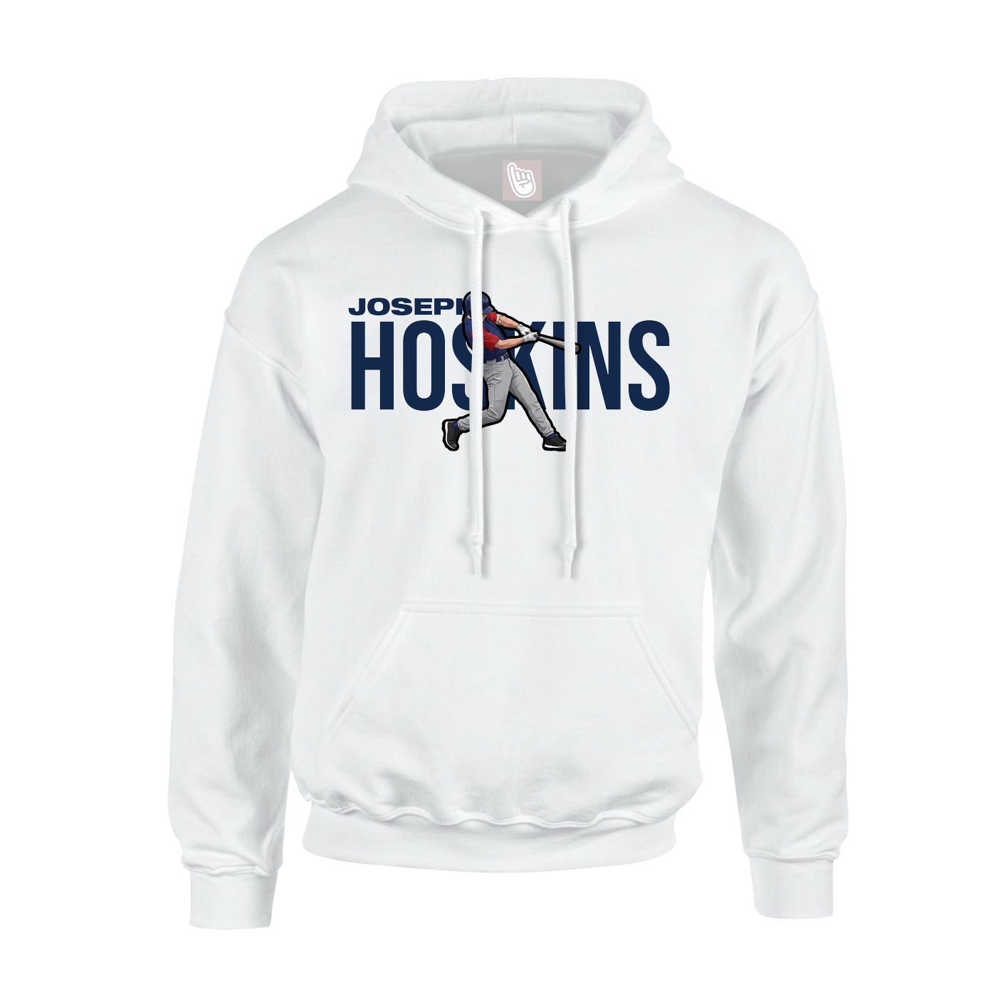 Youth Hoodie — Player Name in White