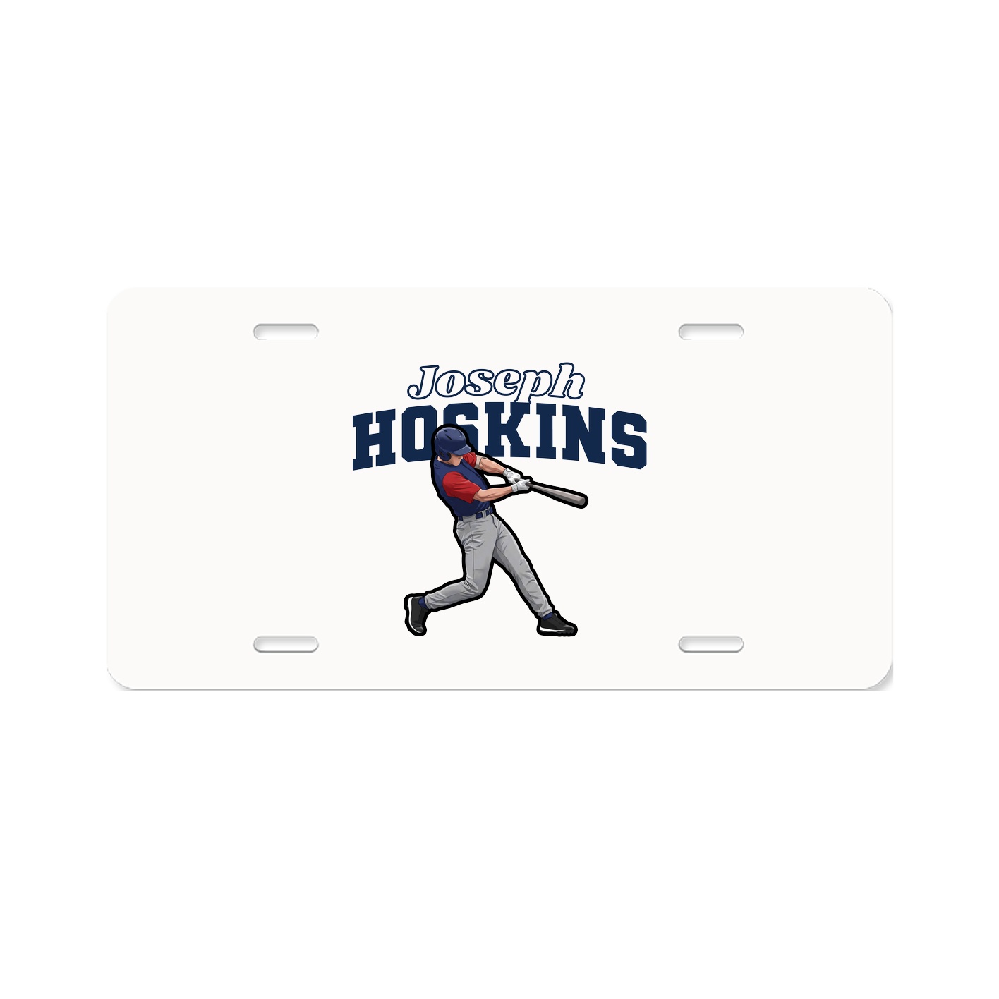 License Plate — Name Arch in Classic
