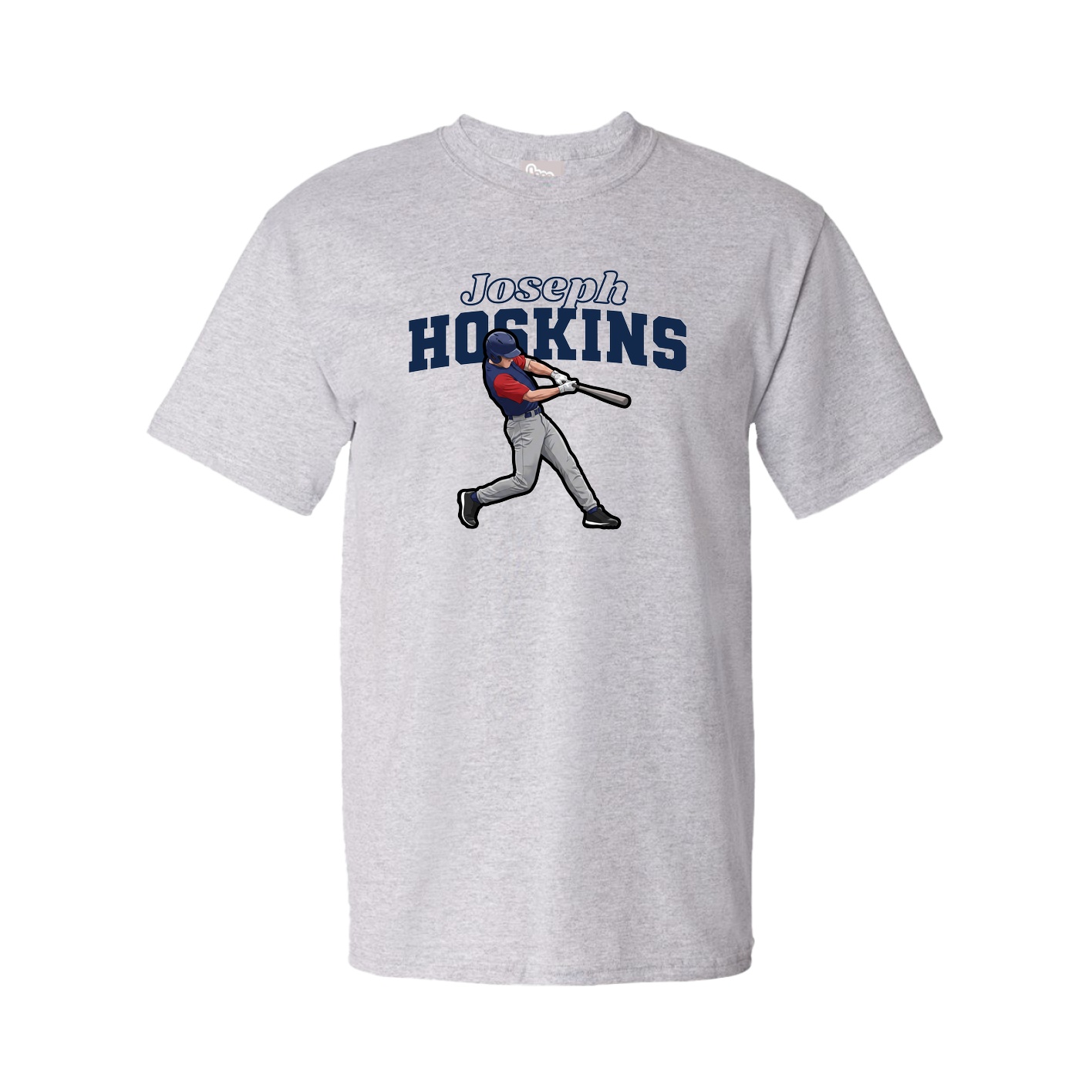 Tee — Name Arch in Grey
