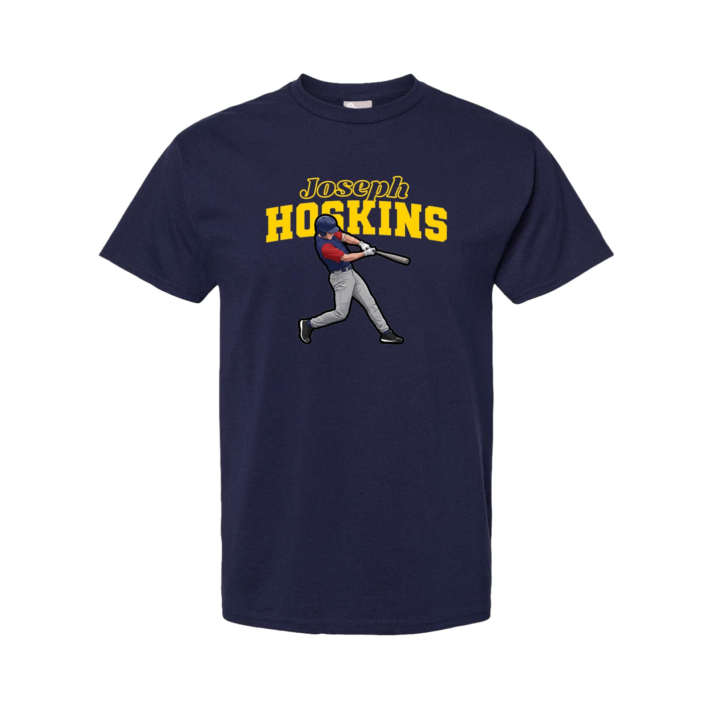 Youth Tee — Name Arch in Navy
