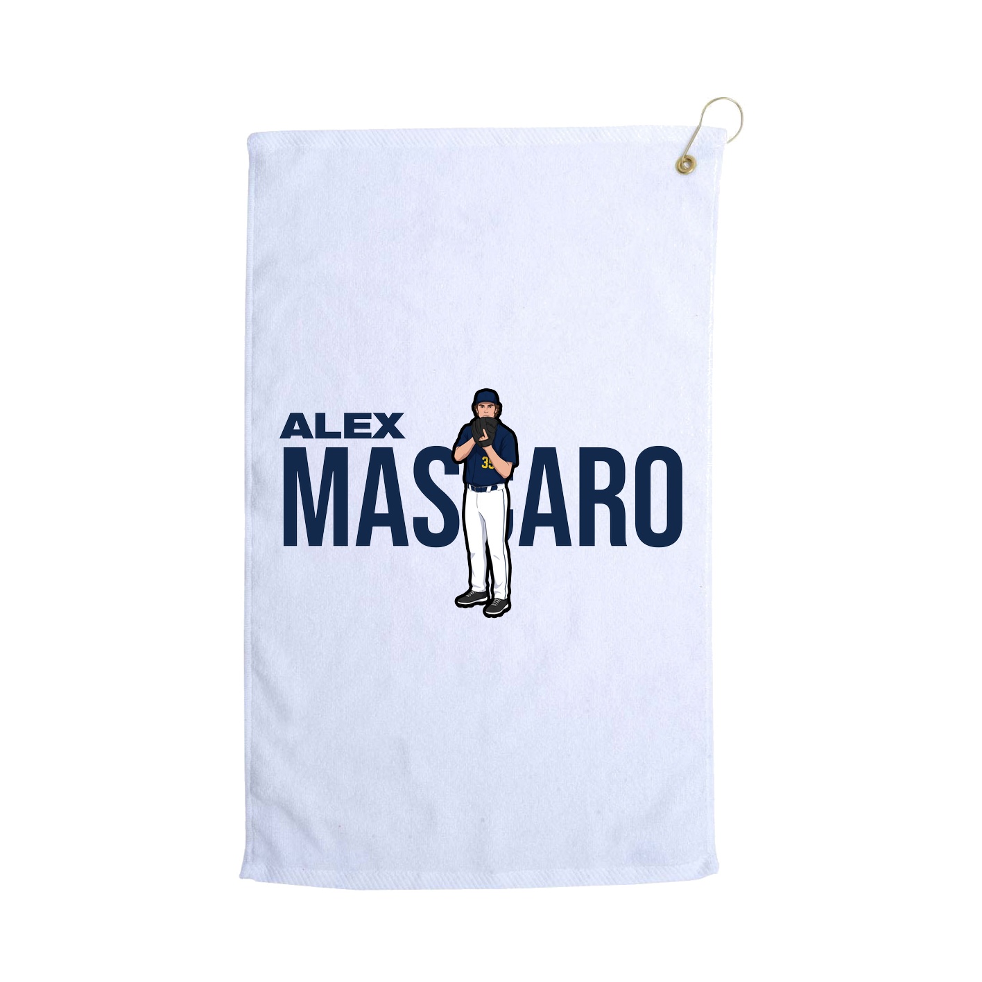 Golf Towel — Player Name in White