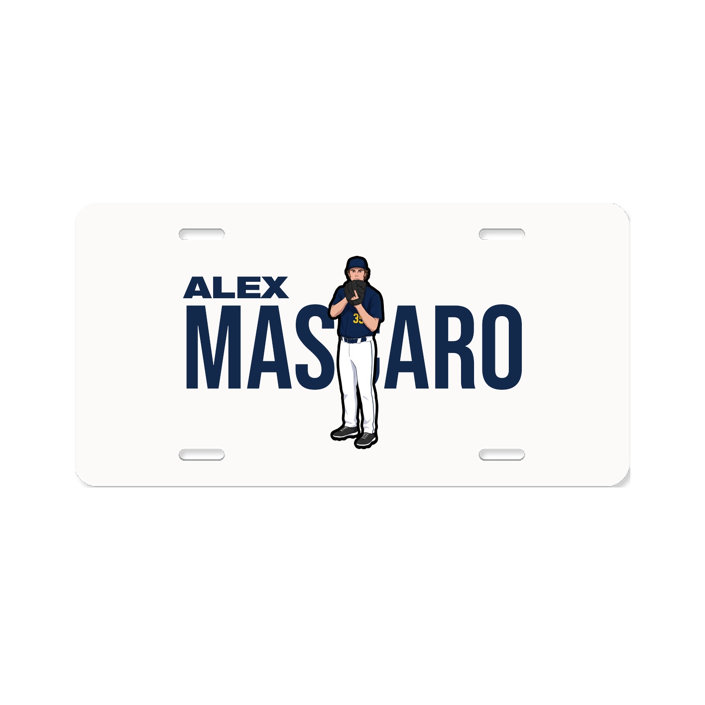 License Plate — Player Name in Classic