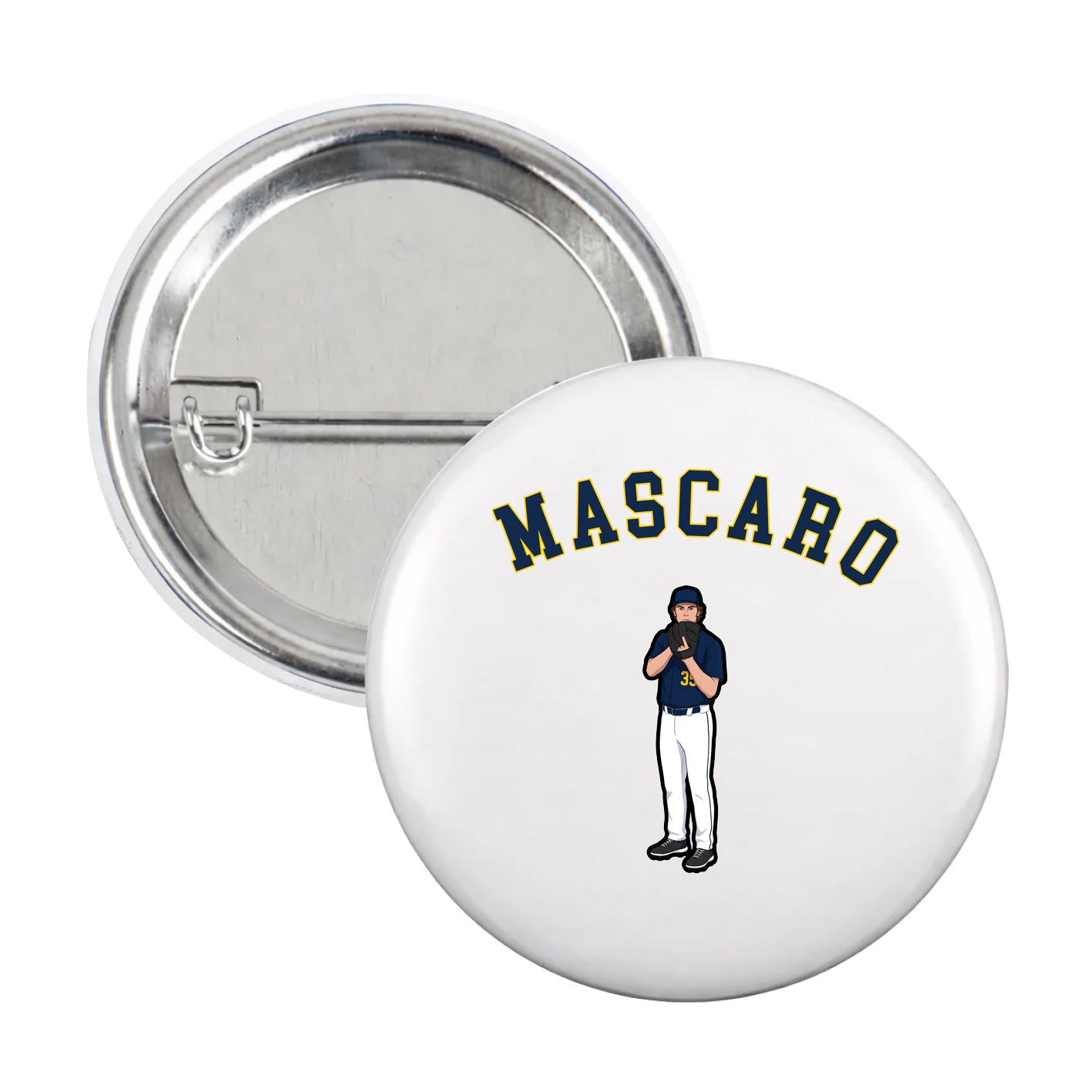 Game Day Button — Shirsey Arch in White